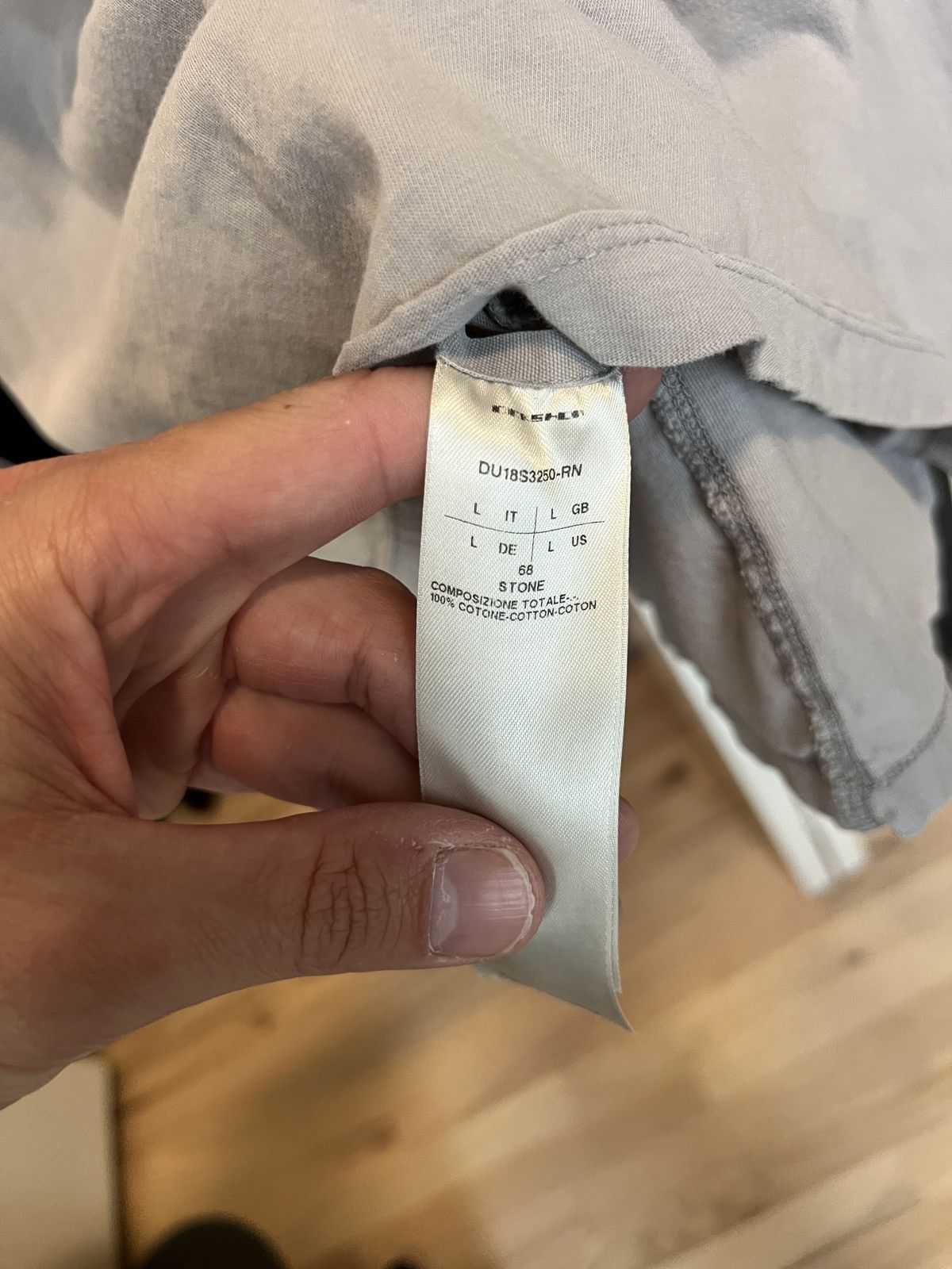 Rick Owens Drkshdw Rick Owens DRKSHDW Stone Tee Size US L / EU 52-54 / 3 - 5 Thumbnail