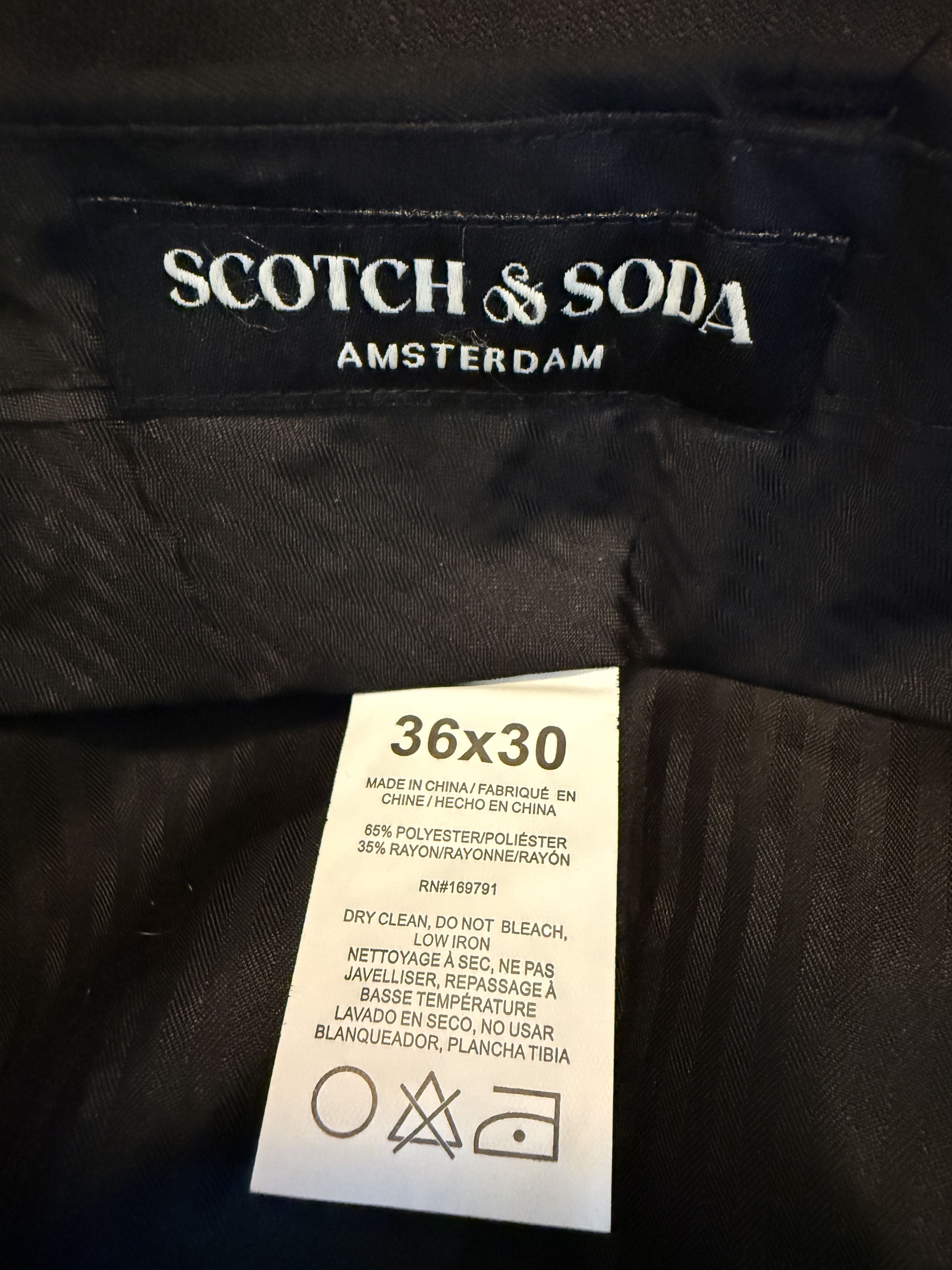 Scotch & Soda Scotch & Soda Dress Trousers, Black, 36x30, New w/ Tags Size 36R - 6 Thumbnail