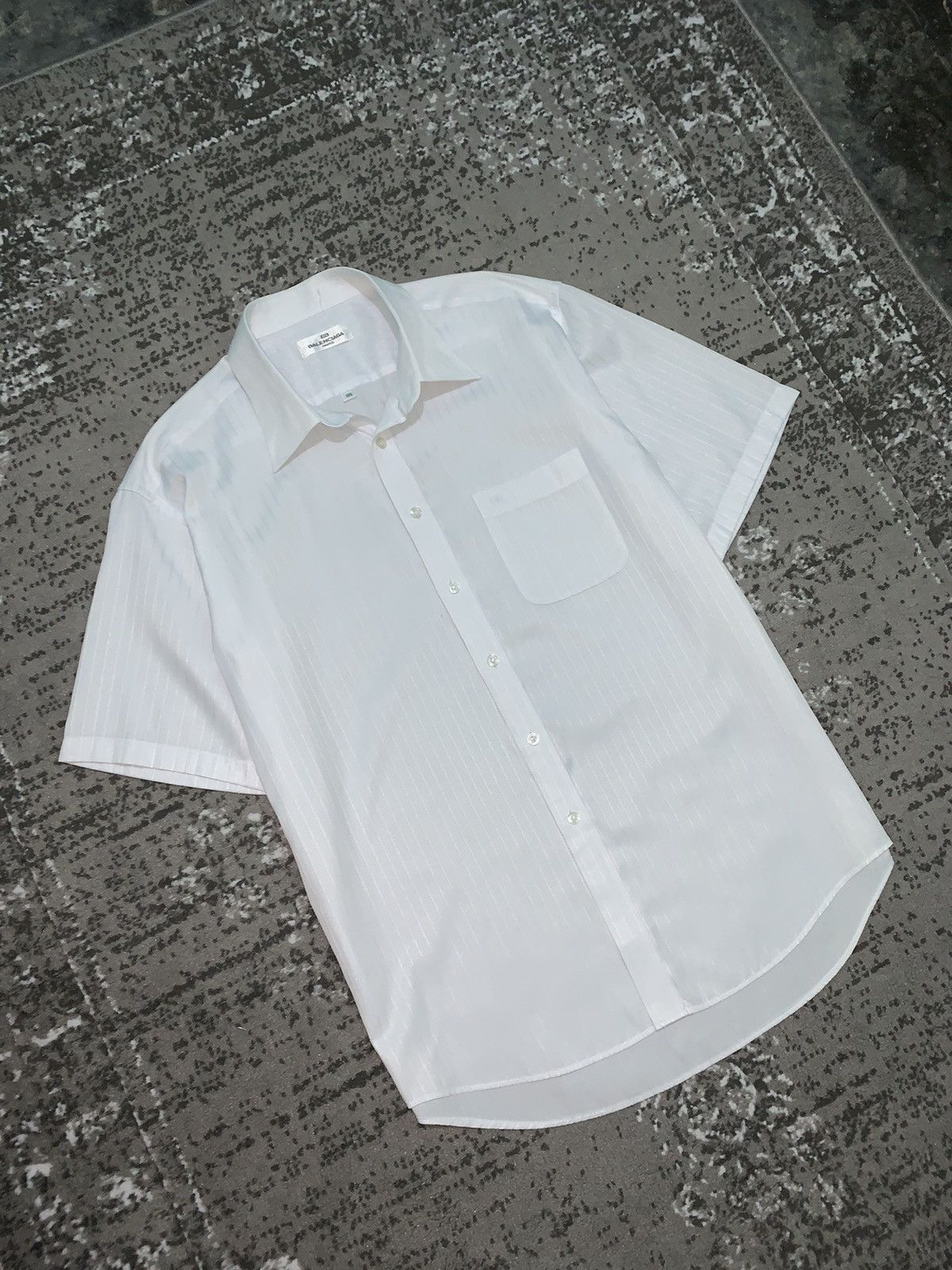 Balenciaga Balenciaga Striped Button Up Shirt Size US XL / EU 56 / 4 - 1 Thumbnail
