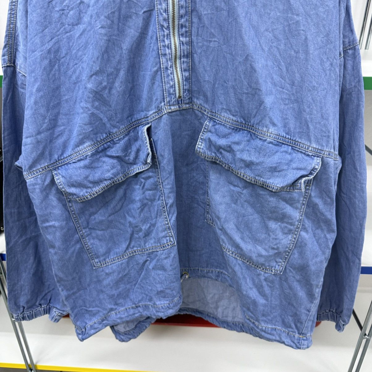 GU × Japanese Brand GU Japan Denim Double Pocket Anorak Size US L / EU 52-54 / 3 - 3 Thumbnail