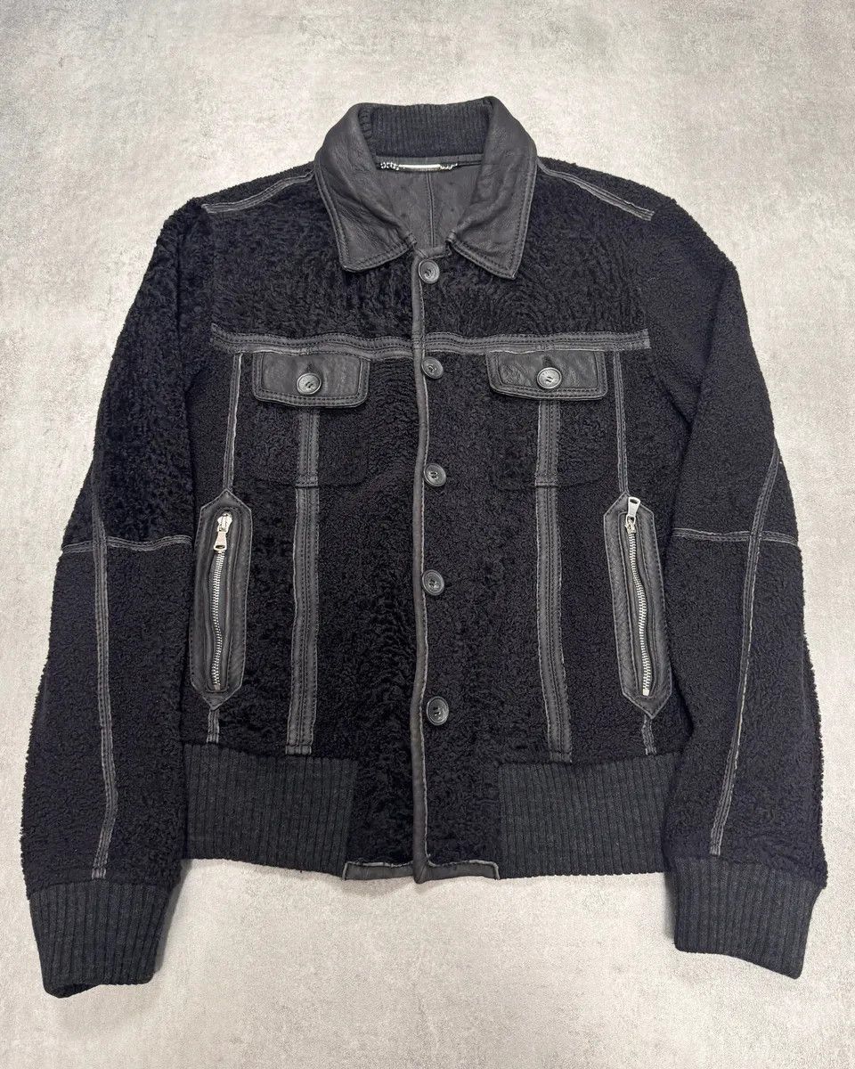 Dolce & Gabbana × Vintage 2000s Dolce & Gabbana Lamb Leather Jacket Size US S / EU 44-46 / 1 - 1 Thumbnail