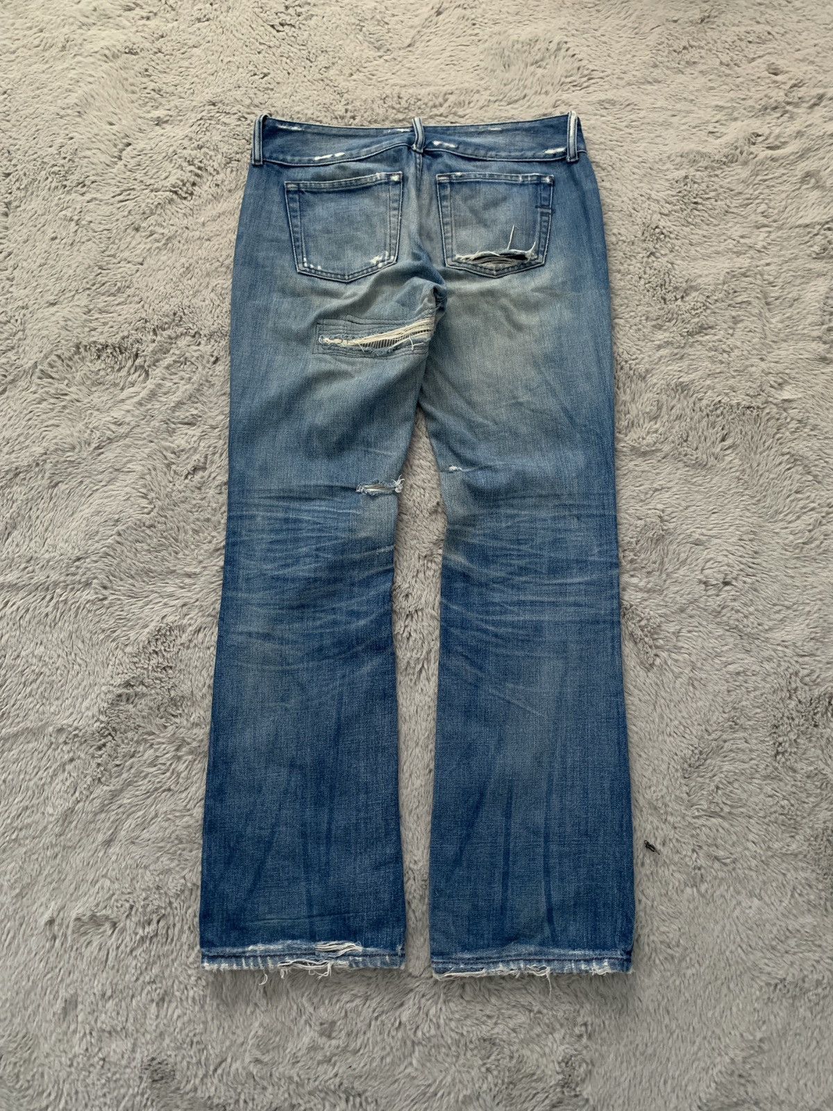 Diesel 90s Vintage Diesel Flared Denim Bootcut Distressed Grunge Size US 32 / EU 48 - 10 Thumbnail