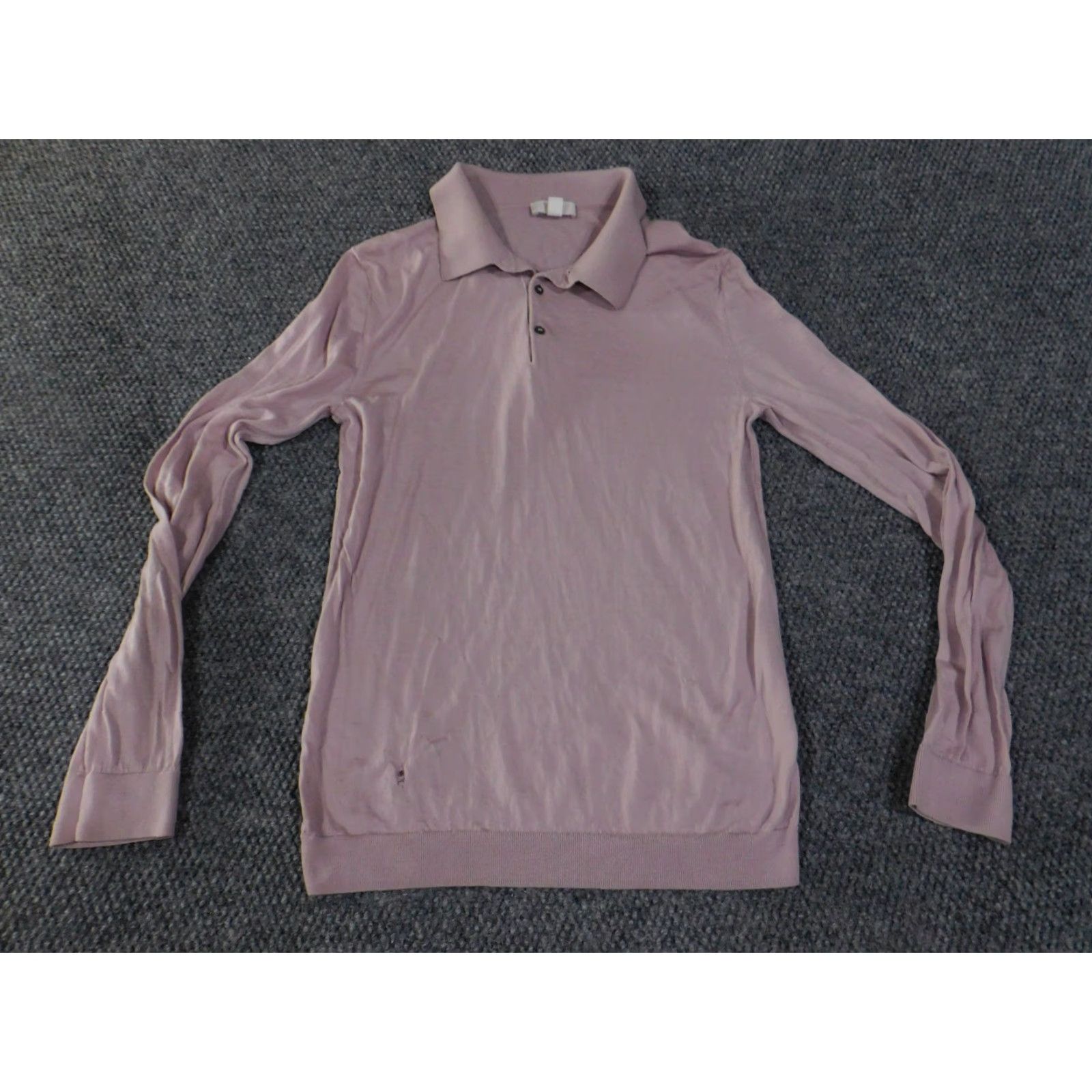 Cos COS Polo Shirt Womens Small Pink Lightweight Knit Short Sleeve? Note: Original has Long Sleeve and Style: Polo. Size S / US 4 / IT 40 - 3 Thumbnail
