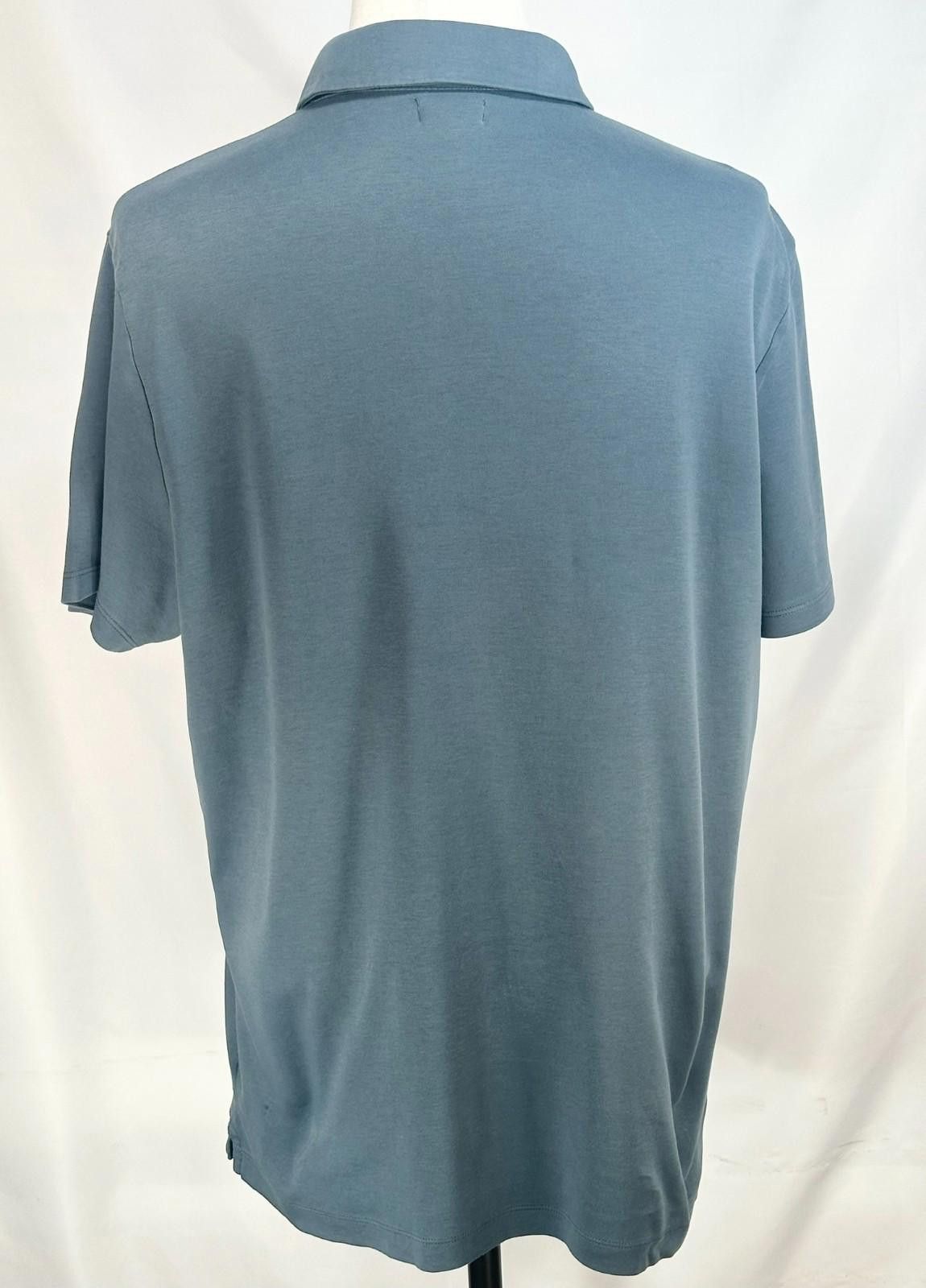 Banana Republic Banana Republic 1/4 Button Cotton Polo Shirt Blue/Green XL Size US XL / EU 56 / 4 - 2 Thumbnail