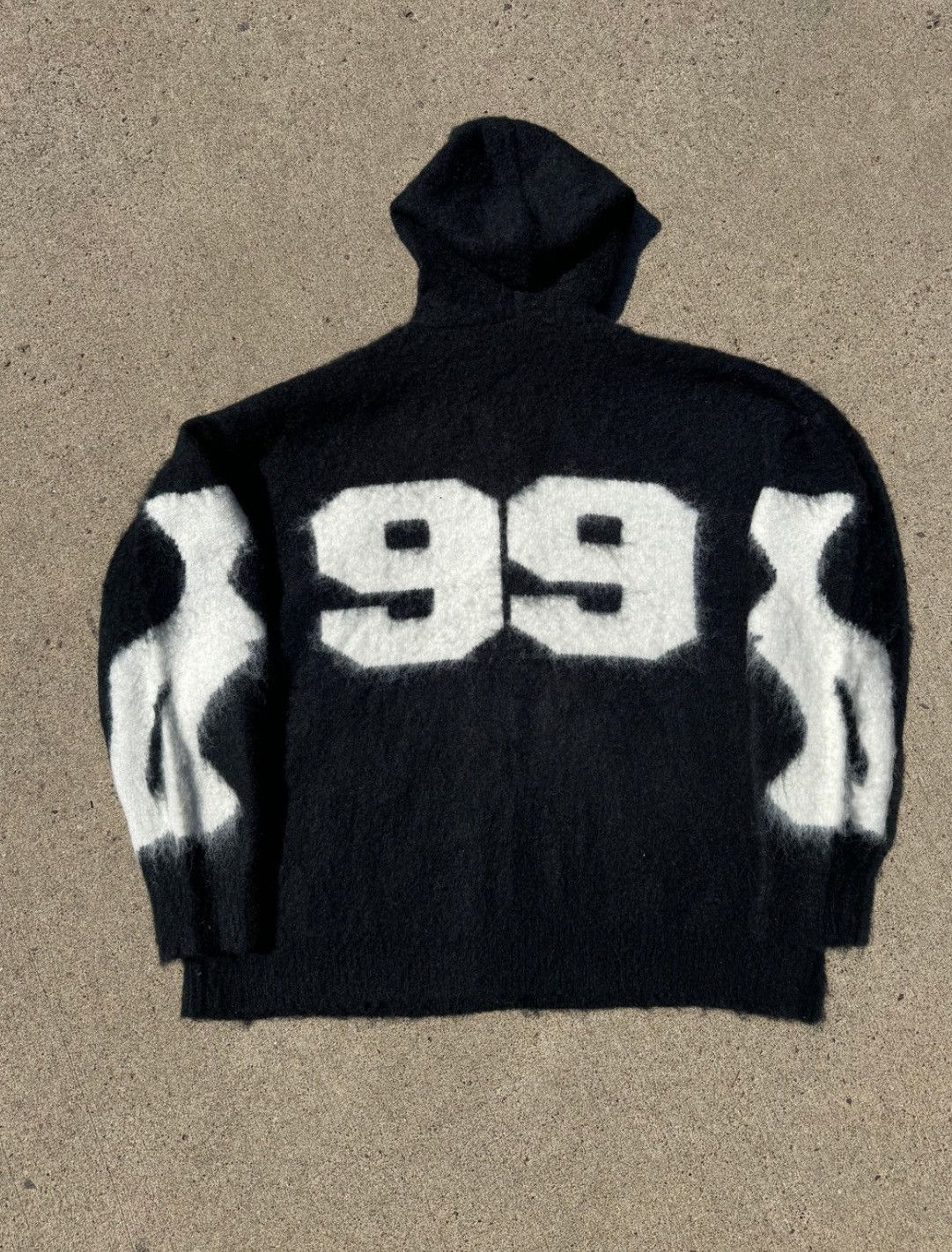Japanese Brand Brainwashed Mohair Skeleton Zip up RARE Size US S / EU 44-46 / 1 - 4 Thumbnail
