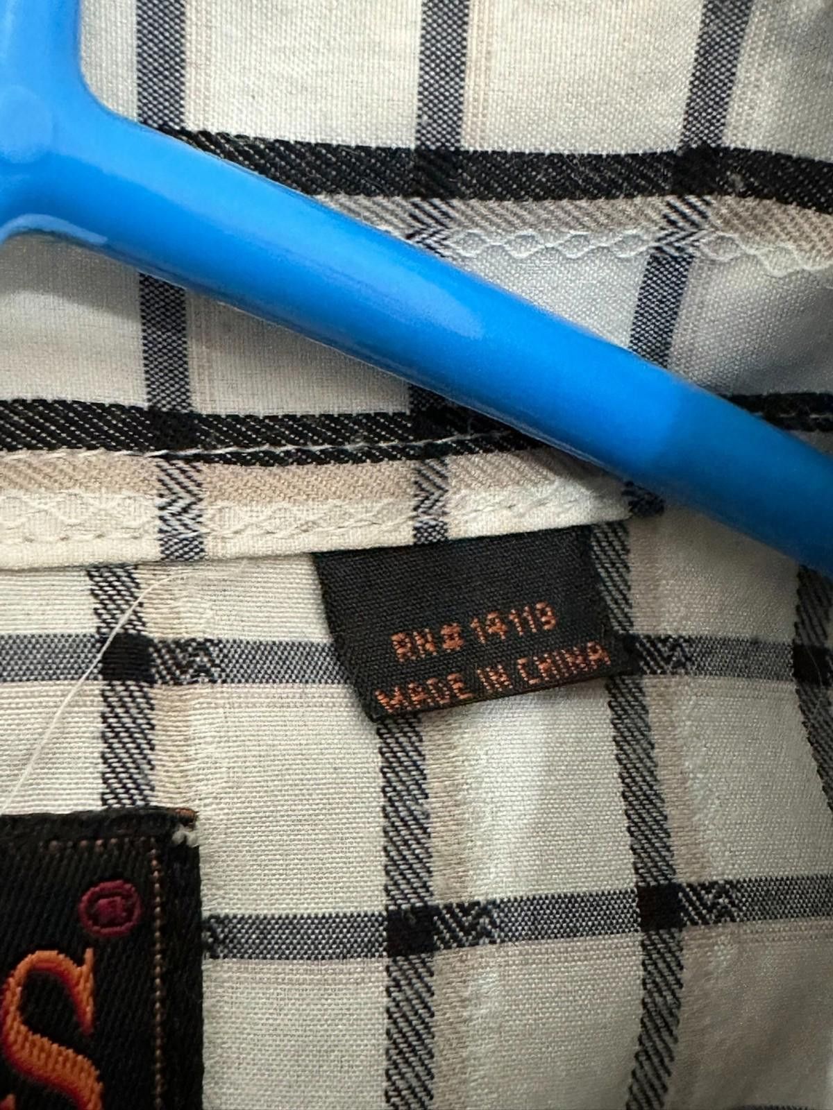 Plain Gravy PLAINS Western Shirt L | Black Plaid | Cowboy Style Size US L / EU 52-54 / 3 - 7 Thumbnail