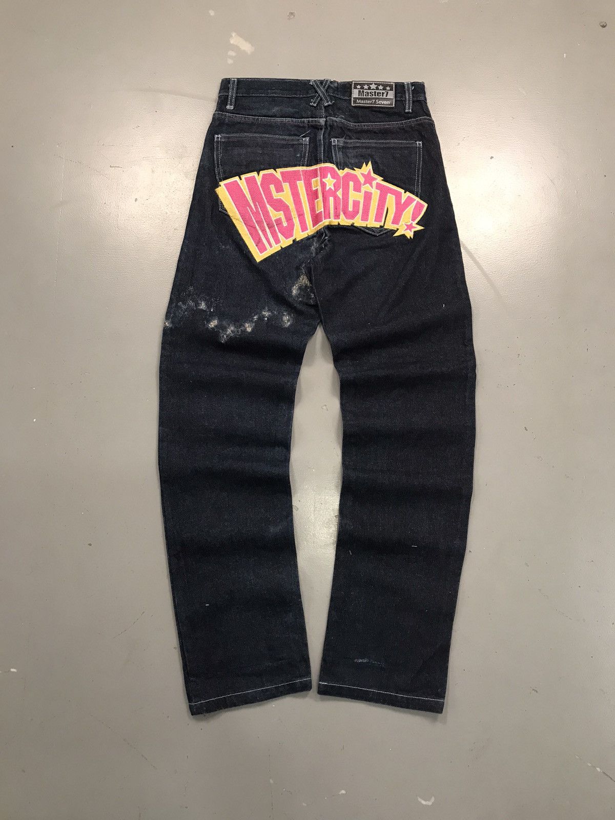 Vintage Vintage master7 big pocket embroidered straight fit denim Size US 29 - 1 Thumbnail