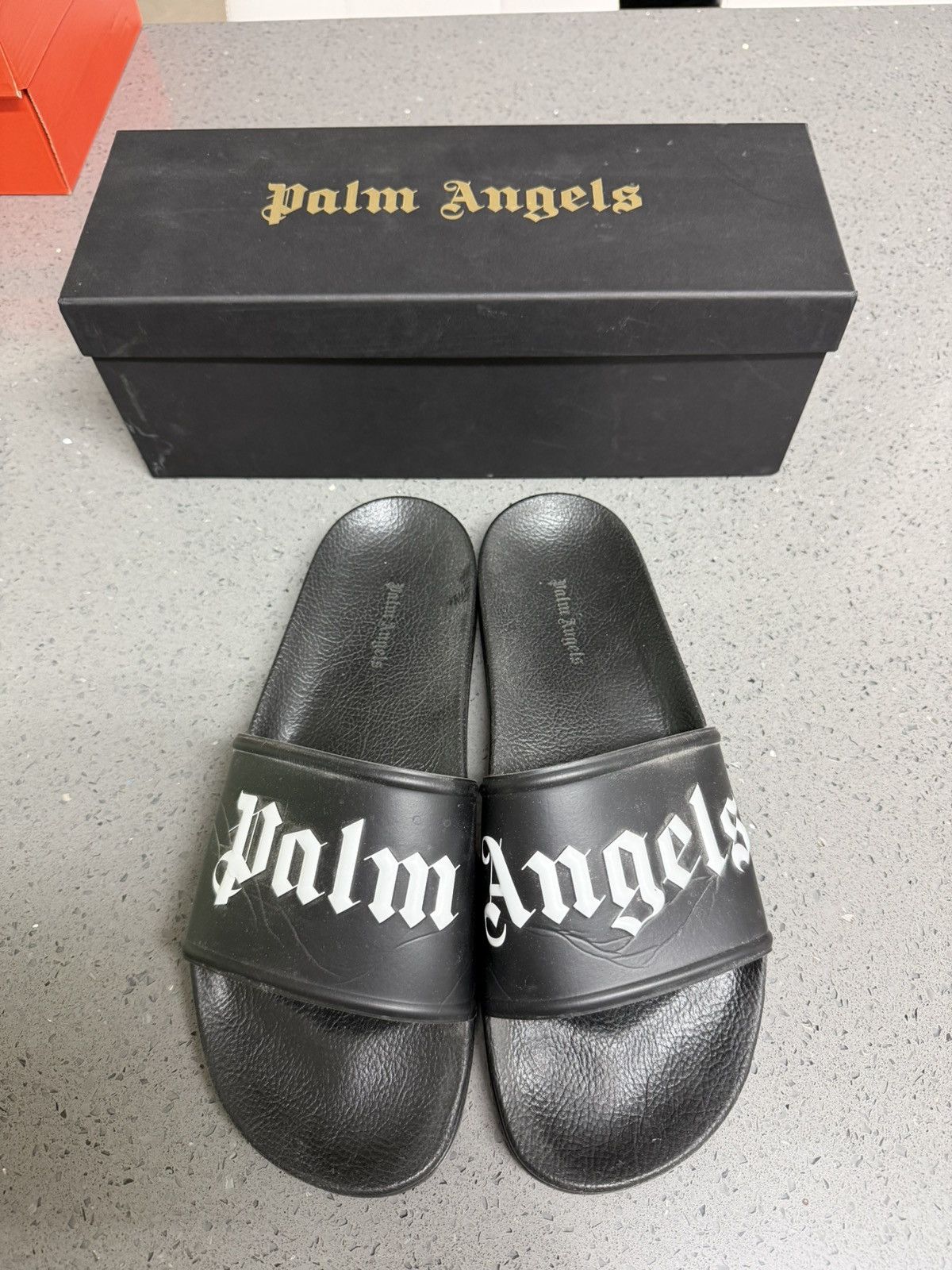 Palm Angels Palm Angels Pool Slides 12US / 46EU Size US 12 / EU 45 - 2 Thumbnail