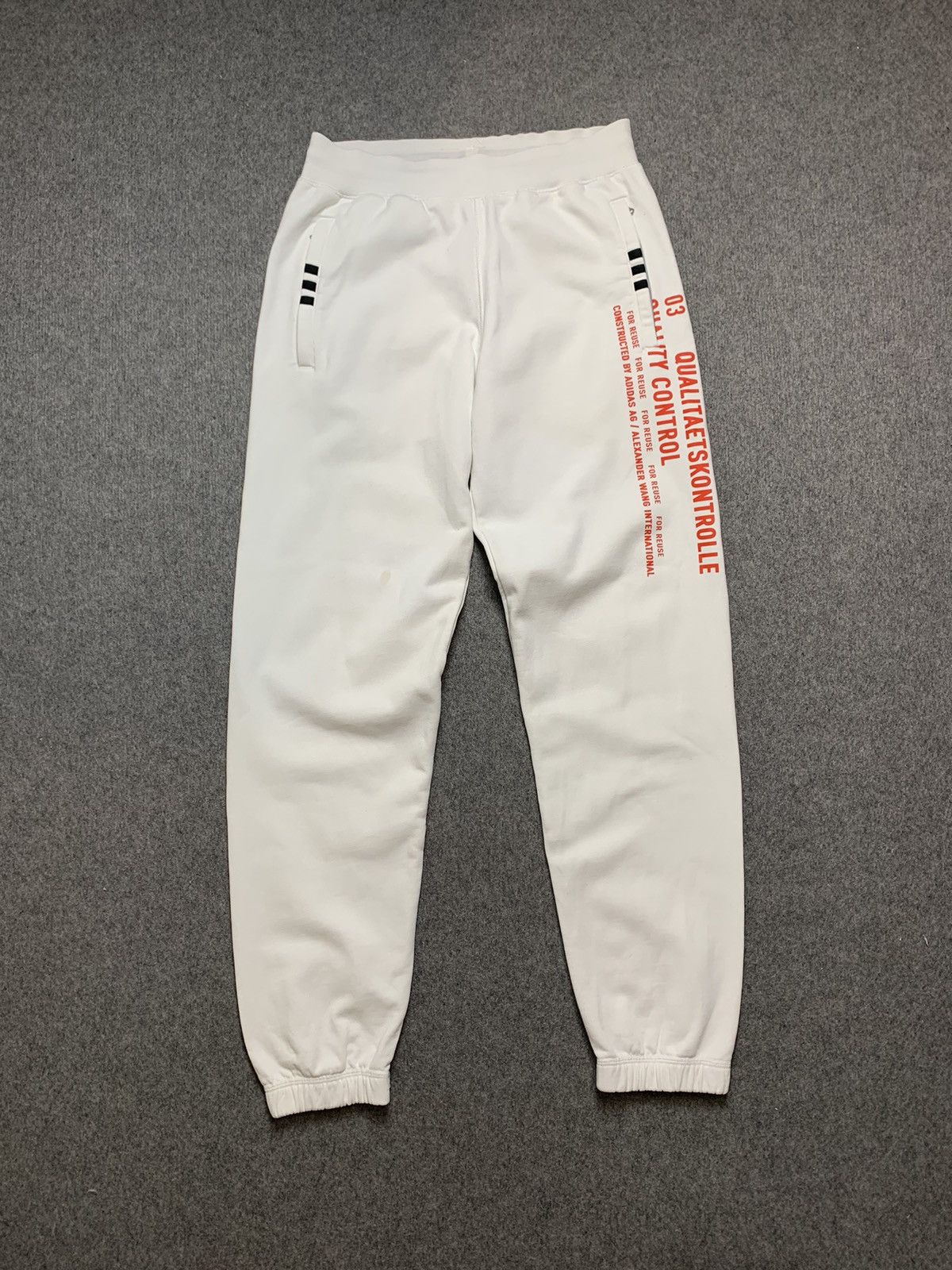 image of Adidas x Alexander Wang Sweatpants in White, Men's (Size 32)