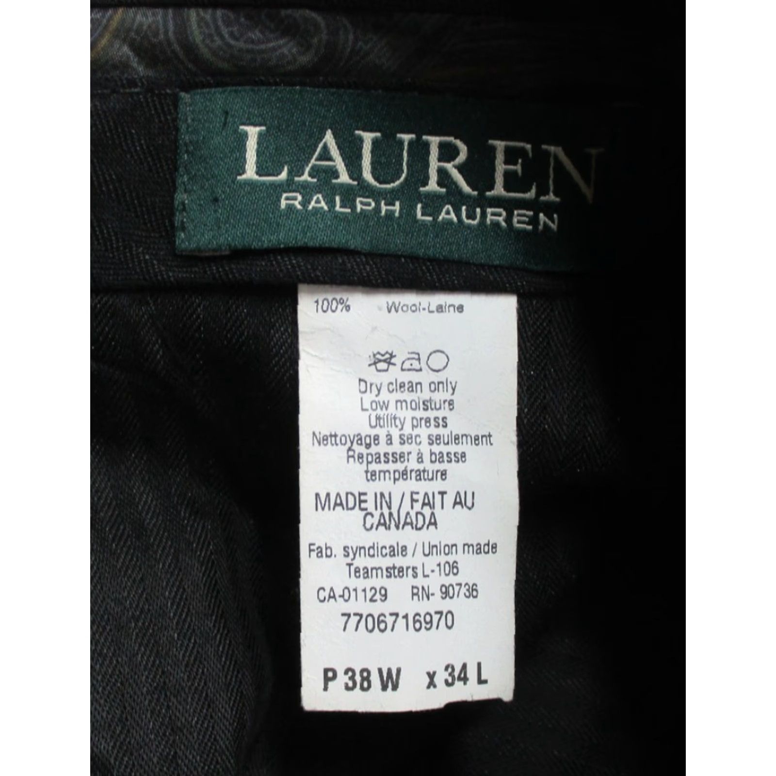 Ralph Lauren Lauren Ralph Lauren Pants Mens 38x30 Navy Blue Wool Pleated Dress Classic Fit Size US 38 / EU 54 - 4 Thumbnail