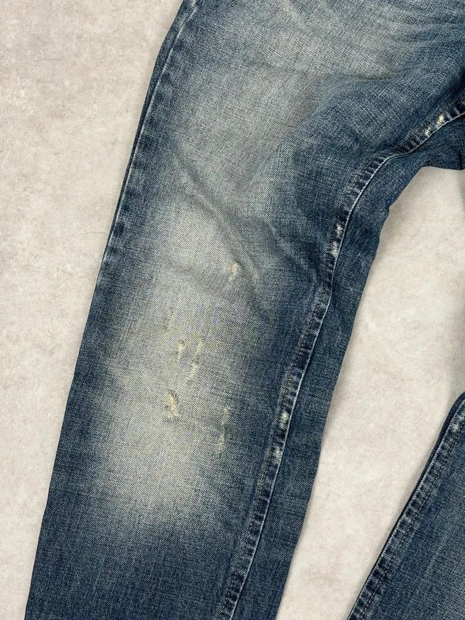 John Galliano AW2011 John Galliano Blue Distressed Denim Jeans Size US 31 - 10 Thumbnail