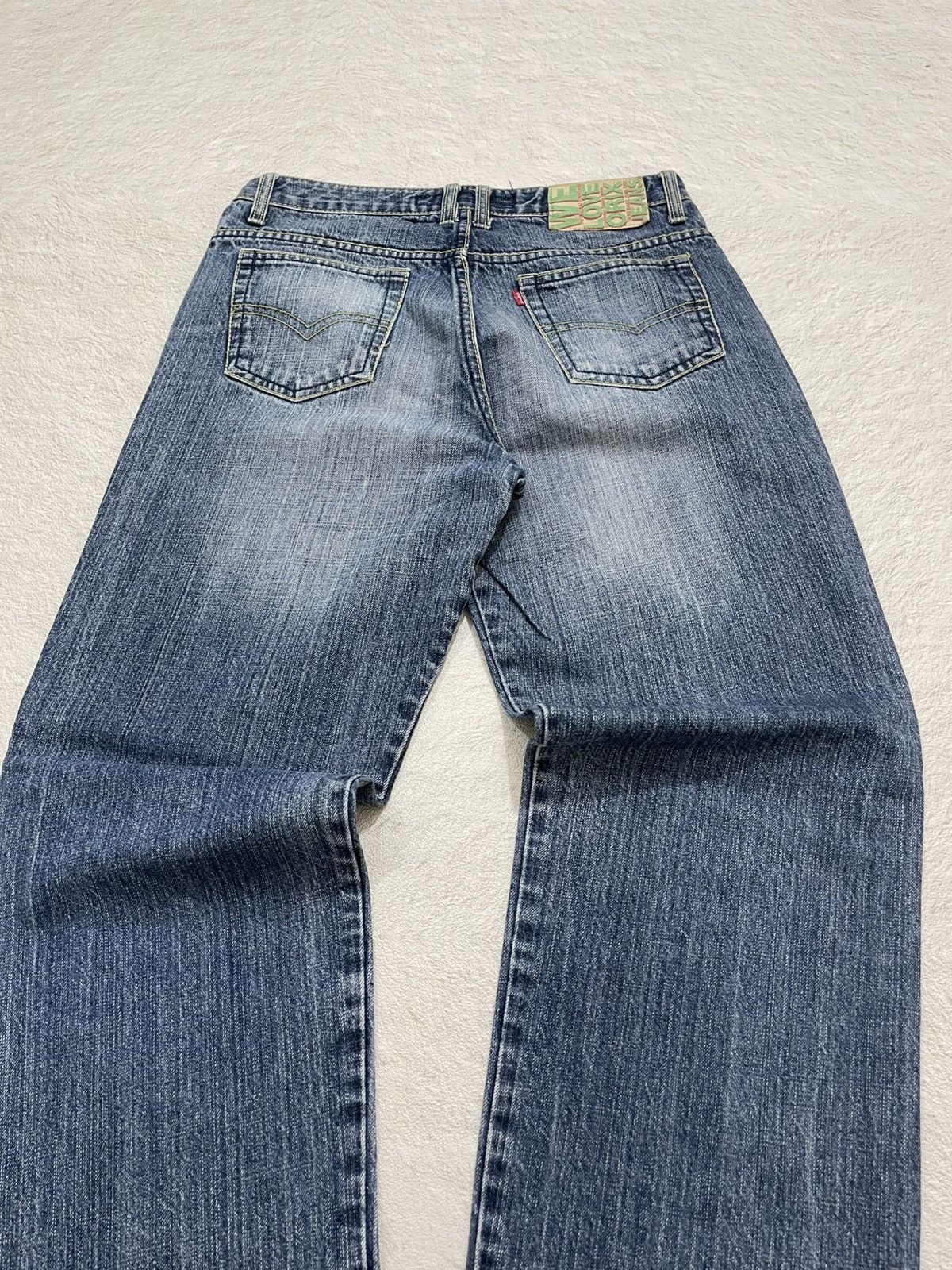 Japanese Brand 2000s Orix Jeans Distressed Wash Denim Y2K Size US 28 / EU 44 - 10 Thumbnail