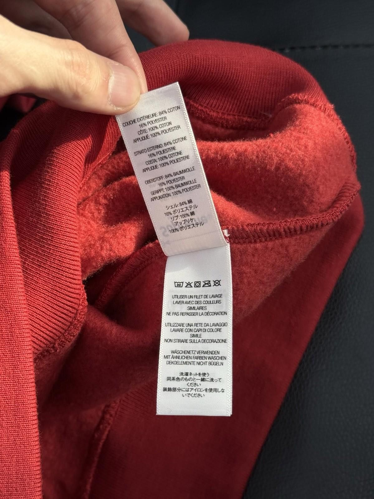 Supreme Size L - Supreme Red Appliqué Hooded Sweatshirt (FW25) Size US L / EU 52-54 / 3 - 12 Thumbnail