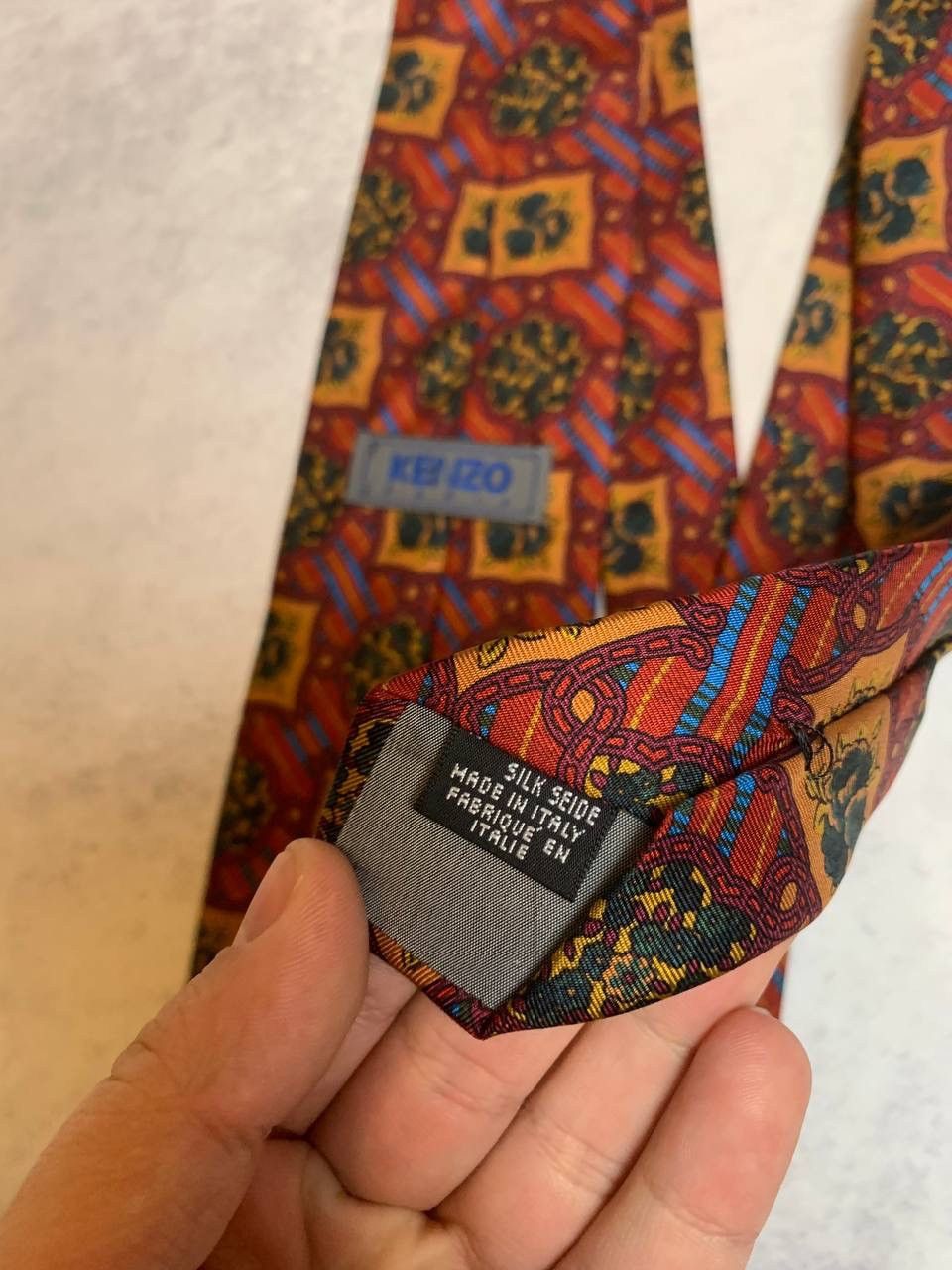 Kenzo Silk floral Tie Kenzo Paris Size ONE SIZE - 2 Thumbnail