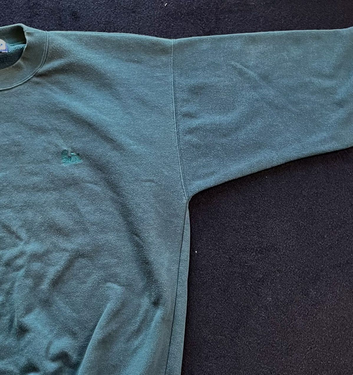 Vintage Vintage sweatshirt without hood | Dark green | Oversize M Size US M / EU 48-50 / 2 - 3 Thumbnail