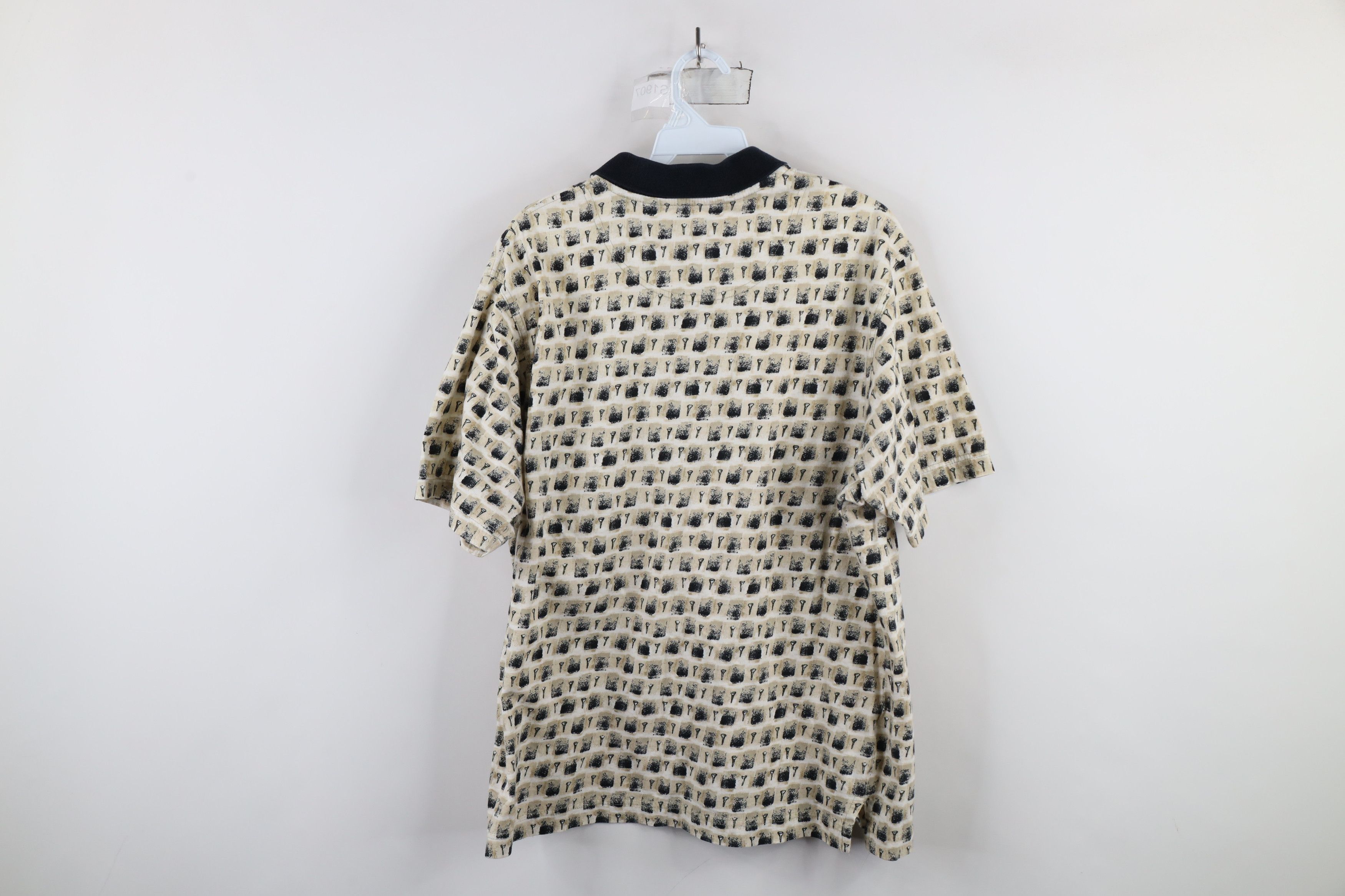 Vintage Vintage 90s Streetwear Checkered All Over Print Polo Shirt Size US L / EU 52-54 / 3 - 9 Thumbnail