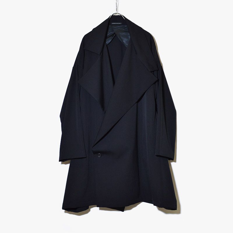 Yohji Yamamoto Yohji Yamamoto Pour Homme - WOOL GABARDINE SMOOTH COAT Size US M / EU 48-50 / 2 - 14 Thumbnail