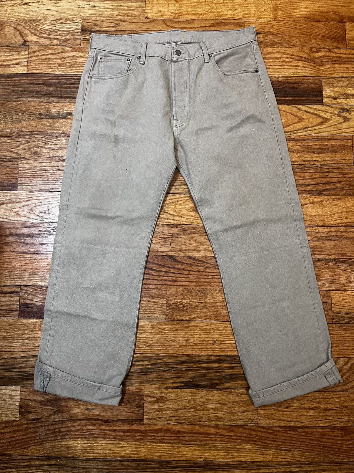 Levi's × Vintage Vintage Levi 501 XX Tan Beige Khaki 36 30 Size US 36 / EU 52 - 1 Thumbnail