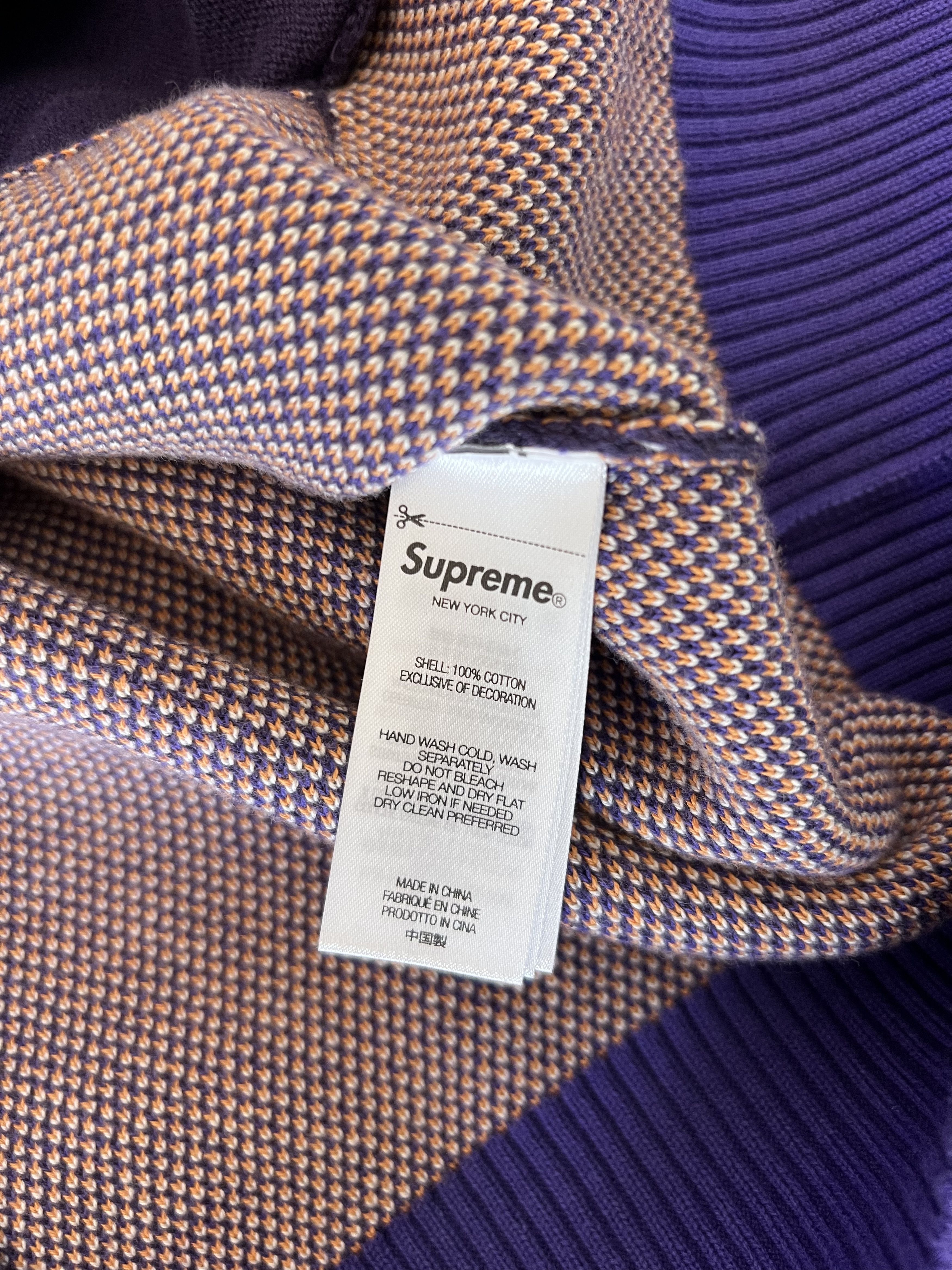 Supreme × Umbro Supreme Umbro Zip Up Sweater in Purple | Grailed