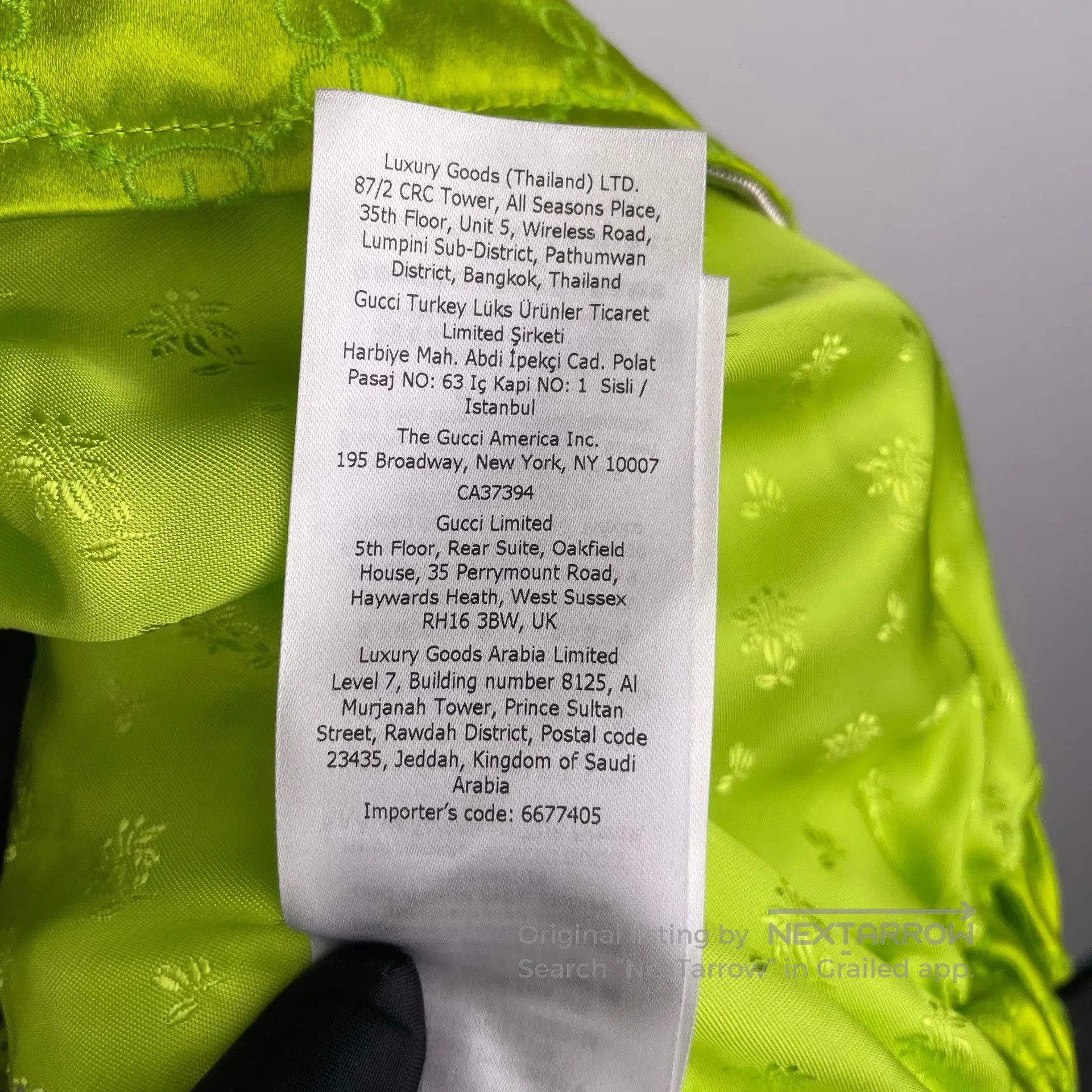 Gucci Guicci Neon green full print casual jacket short top| Size XS / US 0-2 / IT 36-38 - 8 Thumbnail