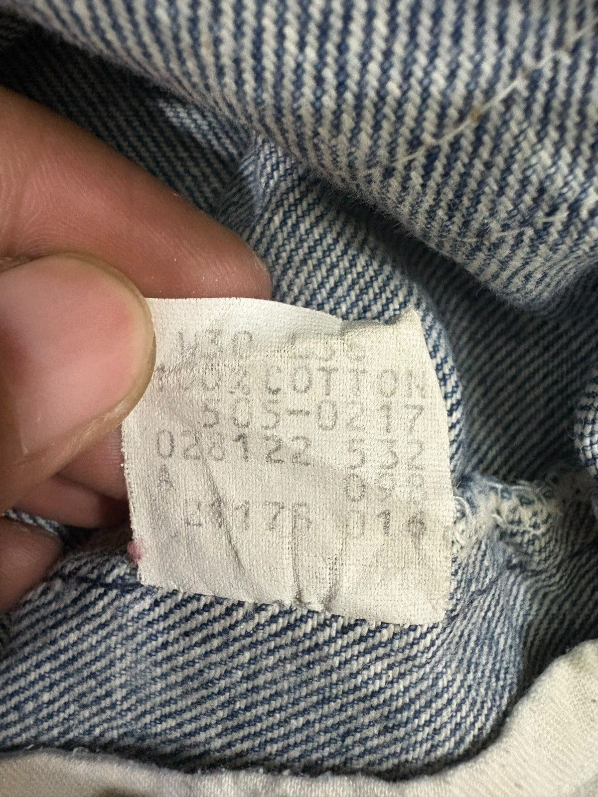 Levi's Vintage 80s Levis 505 Faded Blue Wash Distress Jeans Size US 29 - 7 Thumbnail
