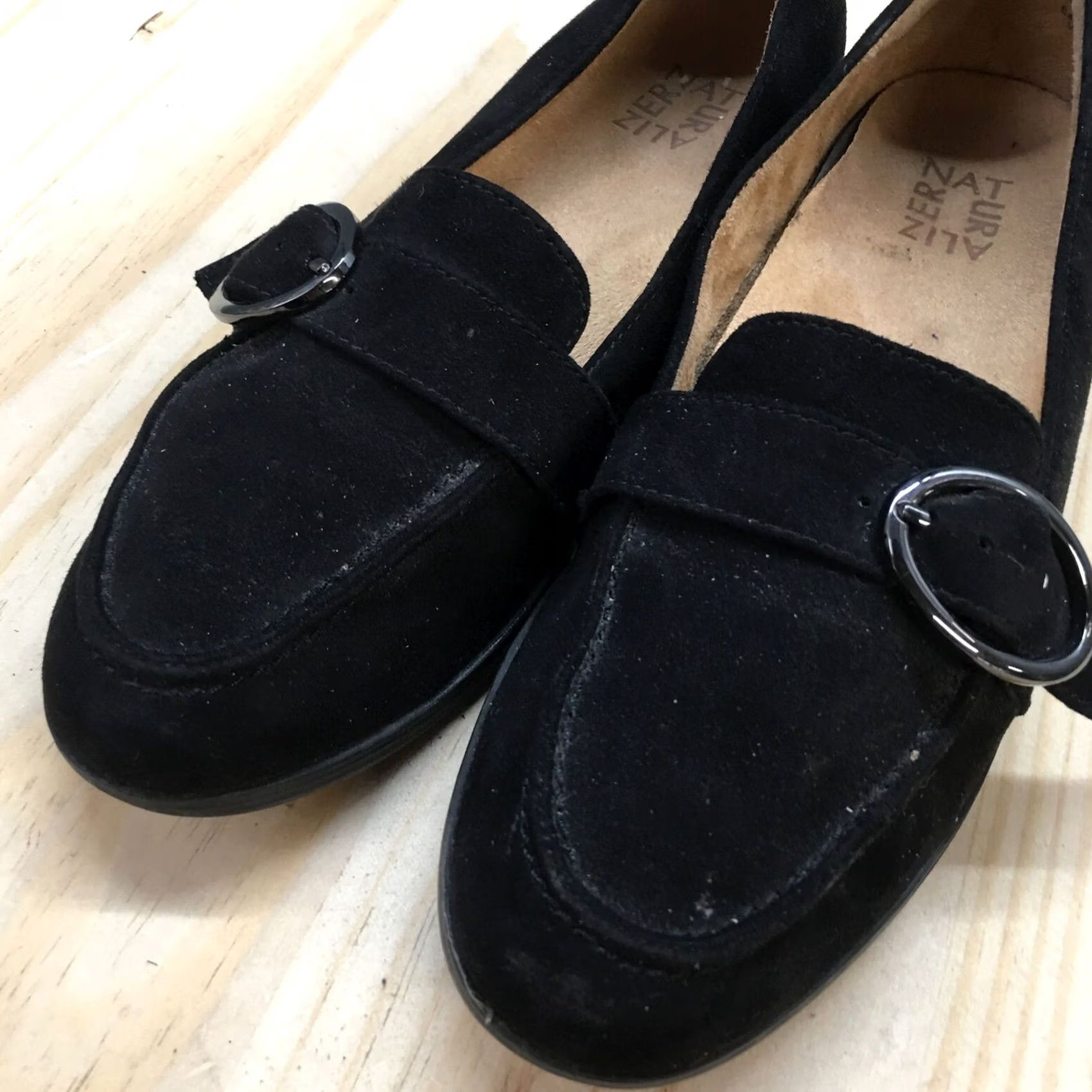 Naturalizer Naturalizer Mina Loafer Womens 9M Black Fabric Buckle Strap Casual Low Top Shoe Size M / US 6-8 / IT 42-44 - 4 Thumbnail