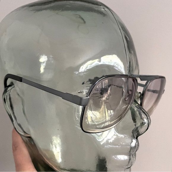 Silhouette × Vintage Vintage Rectangular Aviator Glasses Frames - 56mm, Unisex Size ONE SIZE - 4 Thumbnail