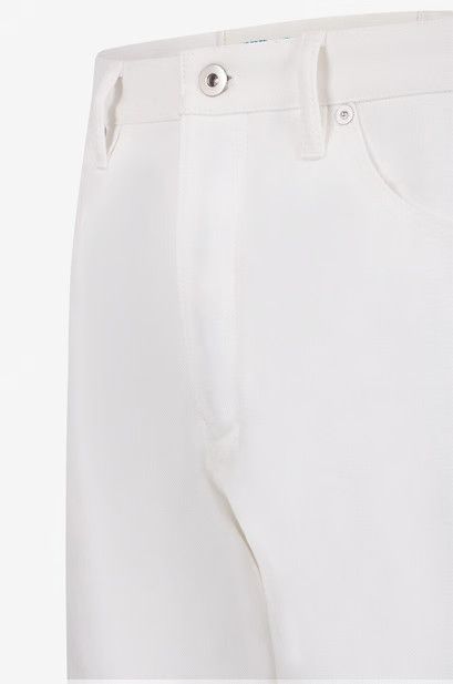 Jil Sander o1y1025 Denim Pant in White Size 24" / US 00 / IT 34 - 3 Thumbnail