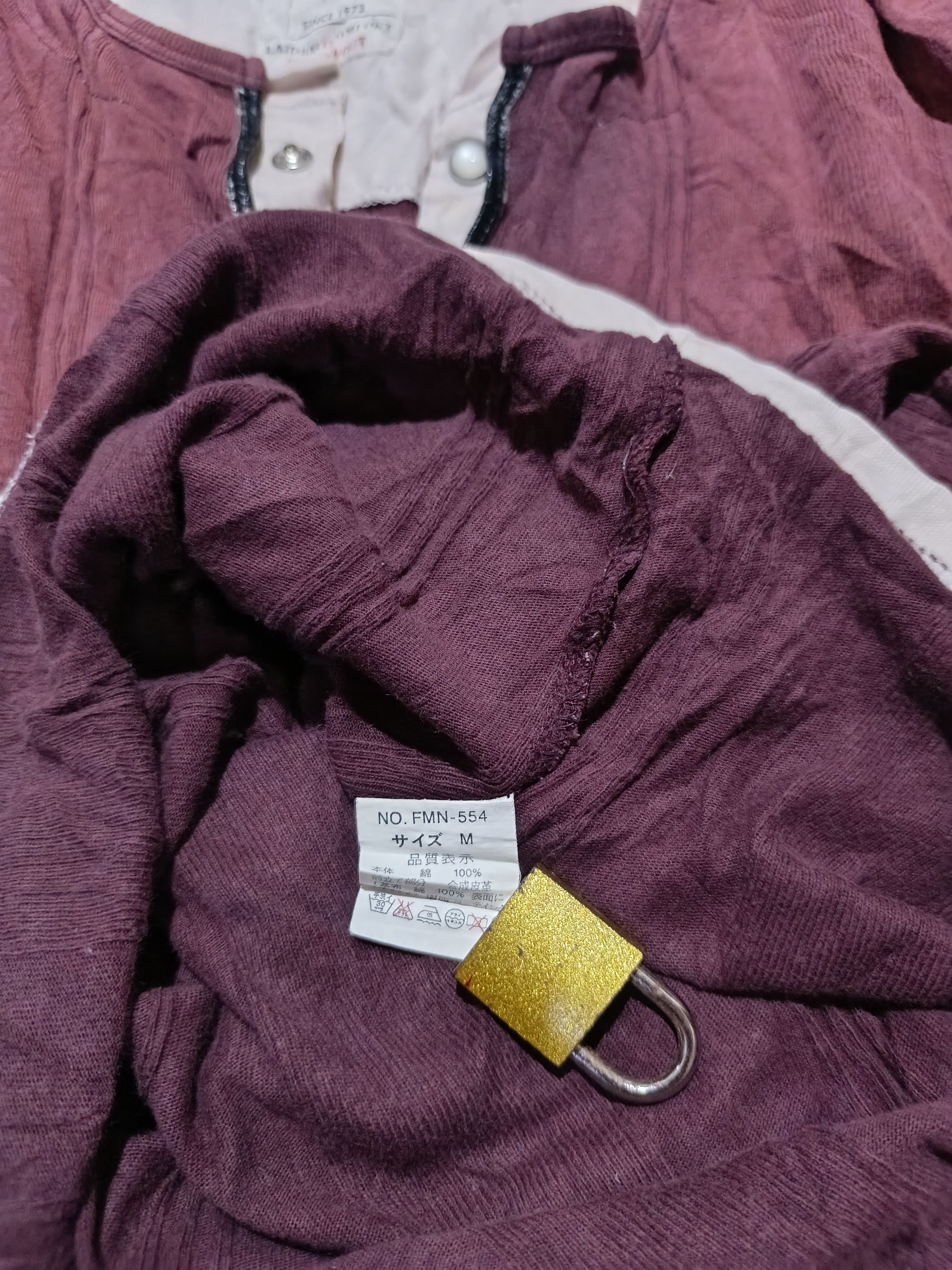 Japanese Brand Ikka double layered henley top Size US M / EU 48-50 / 2 - 5 Thumbnail