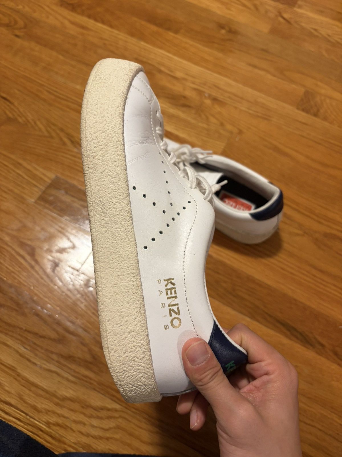 Kenzo Kenzo white leather sneakers Size US 8 / EU 41 - 2 Thumbnail