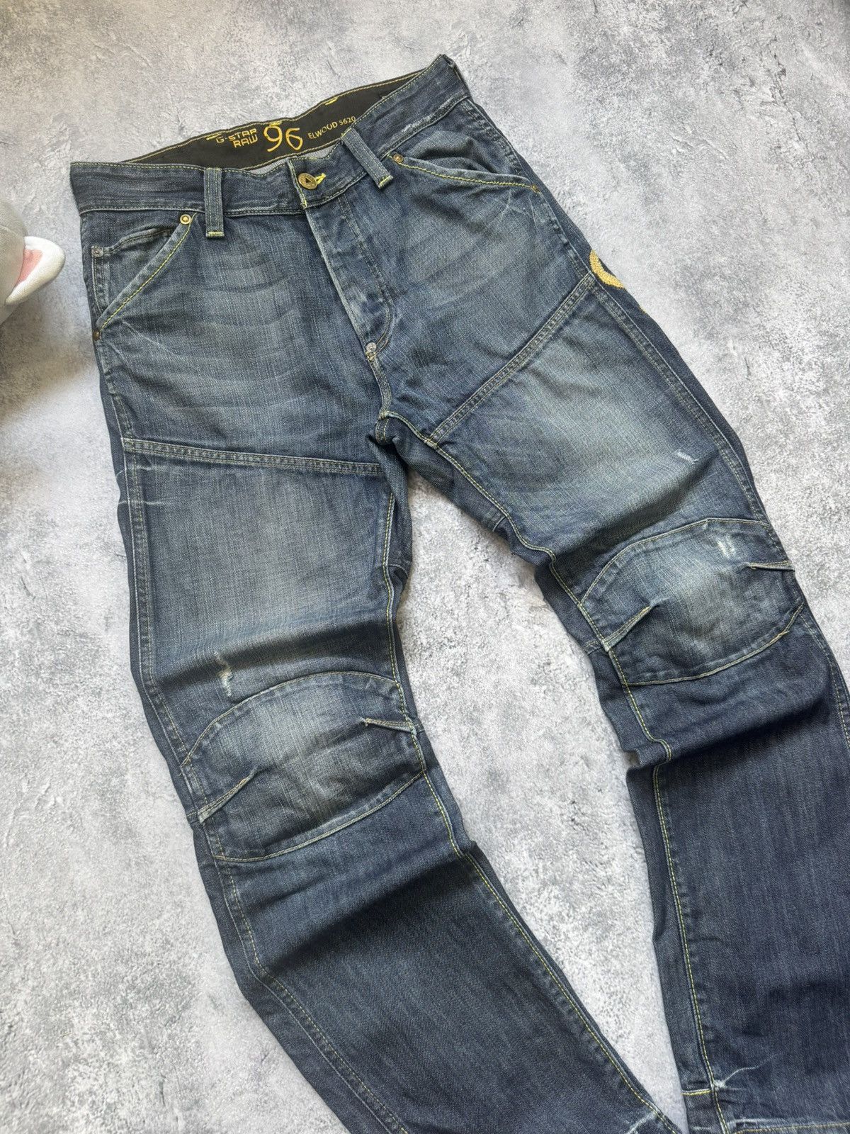G-Star G-Star RAW 96 Elwood 5620 Heritage Embro Buckle Jeans Size US 31 - 10 Thumbnail