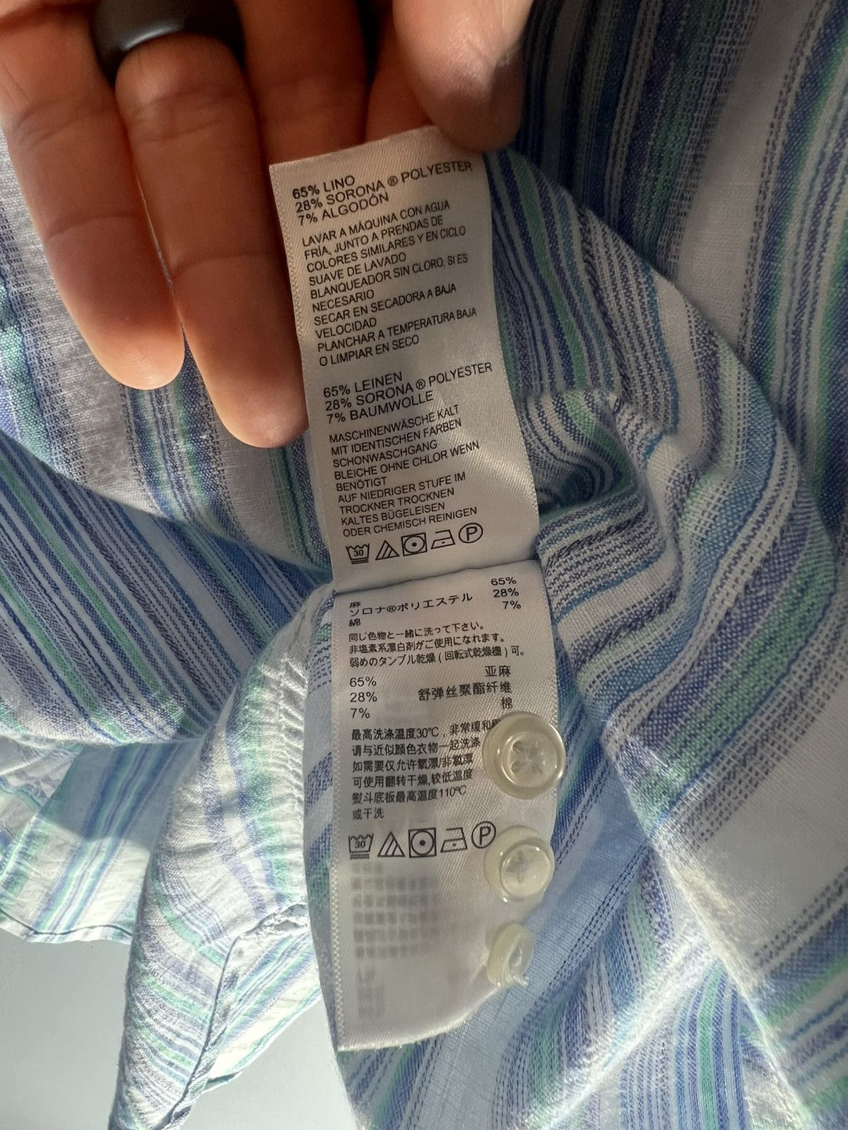 Tommy Bahama Tommy Bahama Shirt Men XL Linen Blend Button Up Long Sleeves Size US XL / EU 56 / 4 - 9 Thumbnail