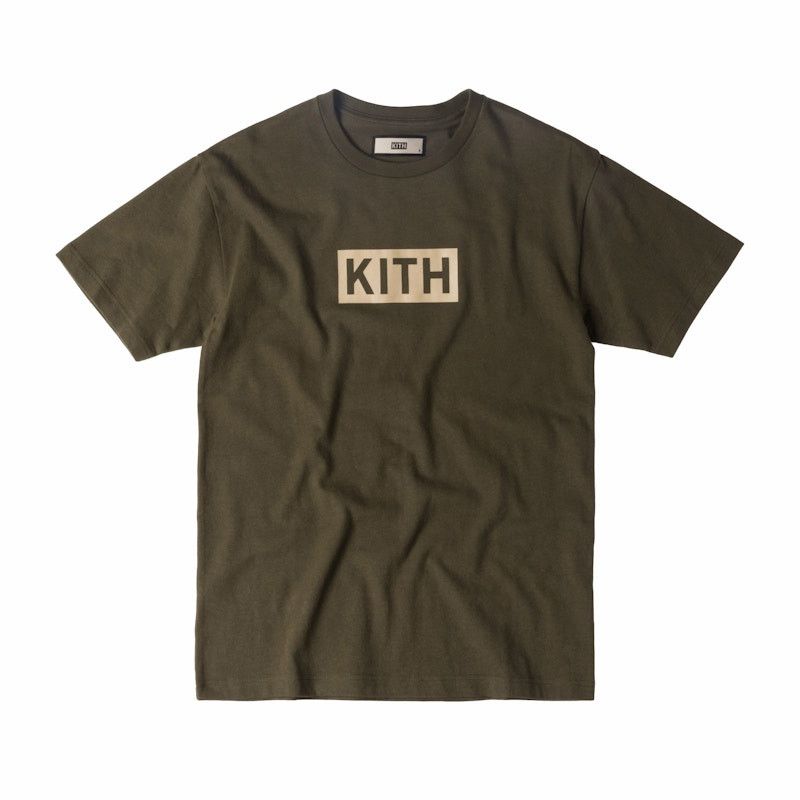 Kith Kith Classic Box Logo Tee in Olive (2017) Size US M / EU 48-50 / 2 - 1 Thumbnail
