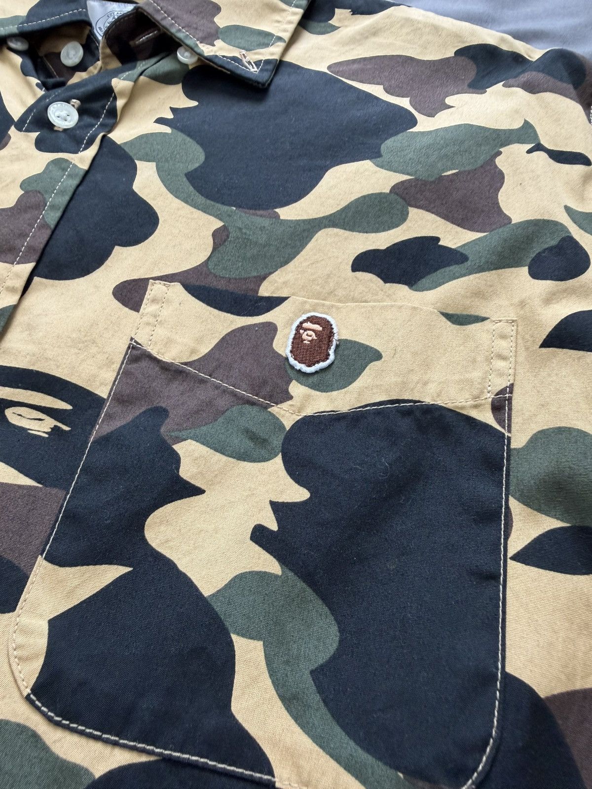 Bape Bape Camo Button Up Shirt Size US L / EU 52-54 / 3 - 4 Thumbnail