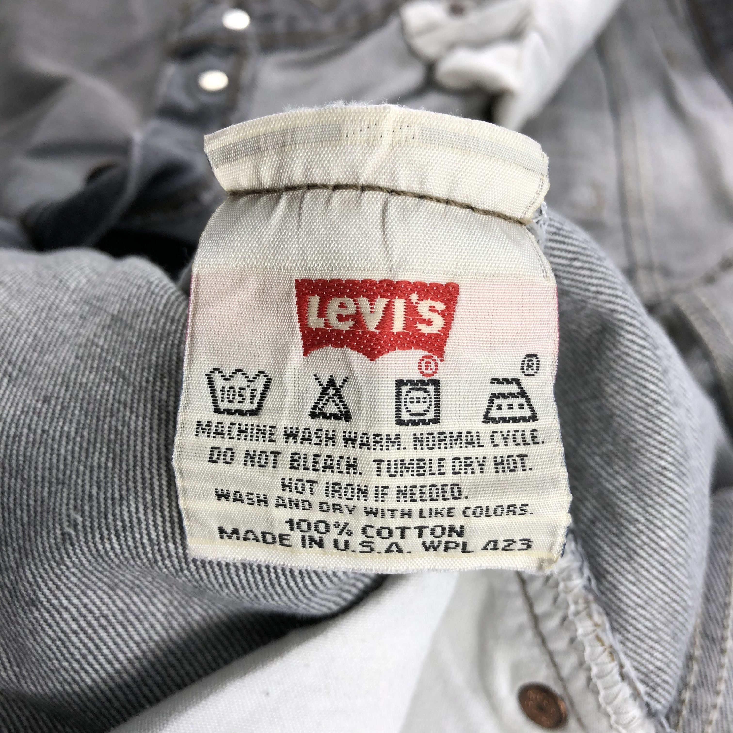 Levi's 90s Vintage Faded Black Levis 501 Jeans-J1481 Size US 37 - 12 Thumbnail