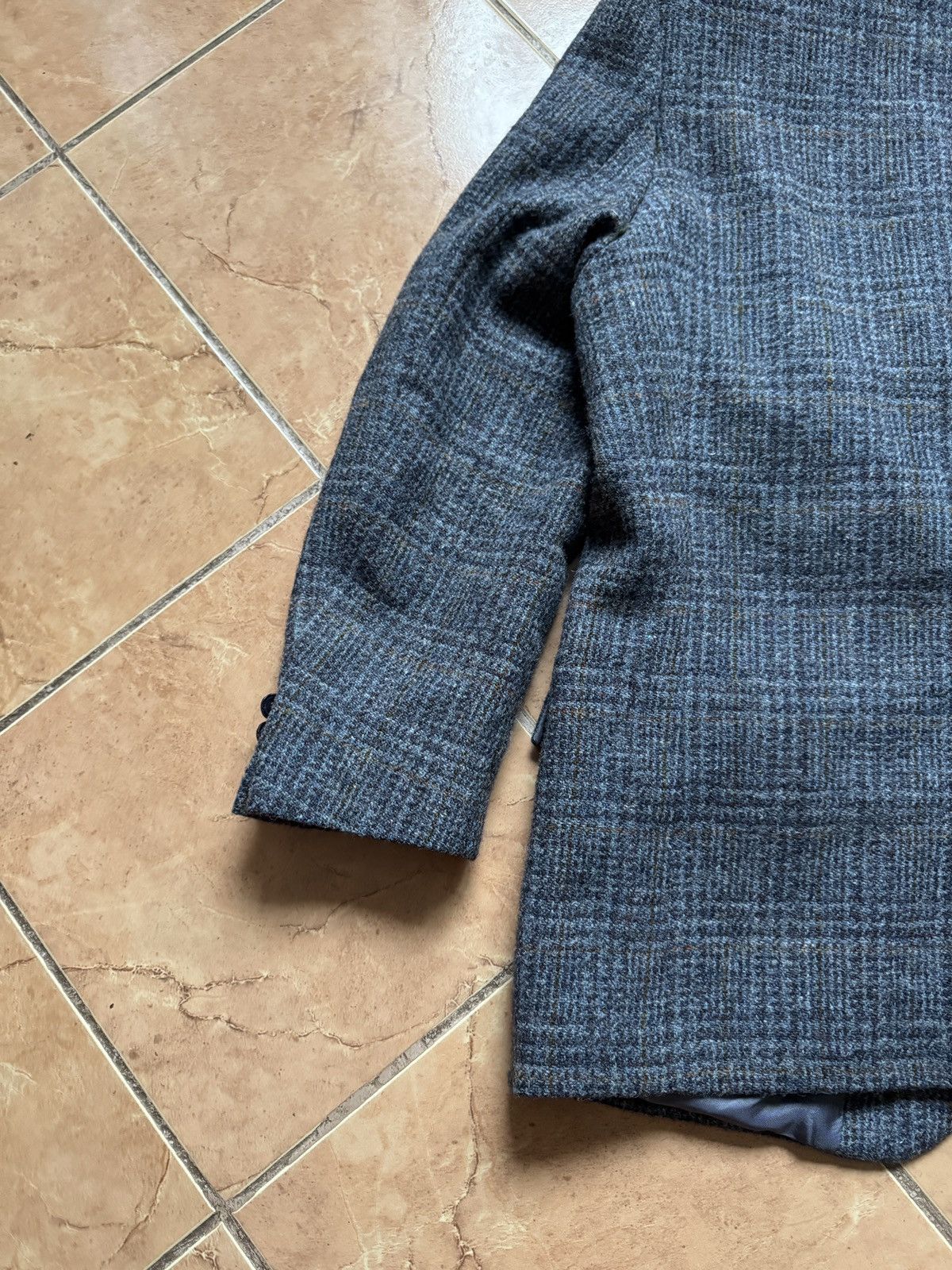 Harris Tweed Harris Tweed vintage checkered 2 button wool blazer Size 46R - 14 Thumbnail