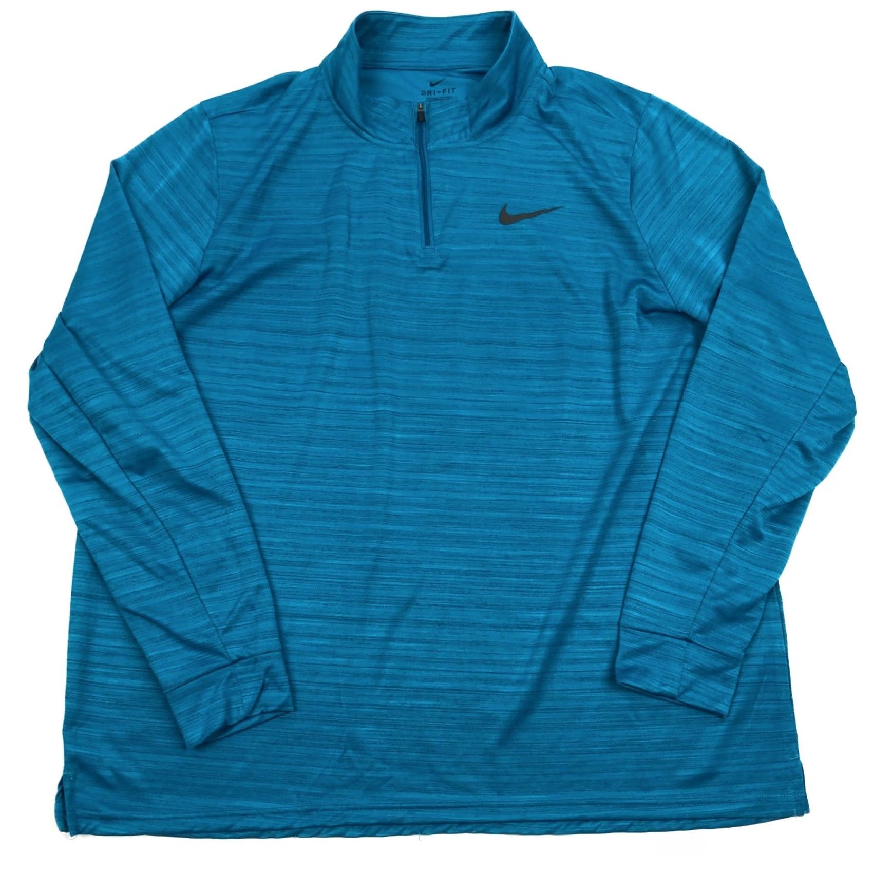 Nike Nike Breathe Superset Mens 1/4 Zip Pullover XXL Blue Casual Shirt Athletic Performance Size US XXL / EU 58 / 5 - 2 Thumbnail