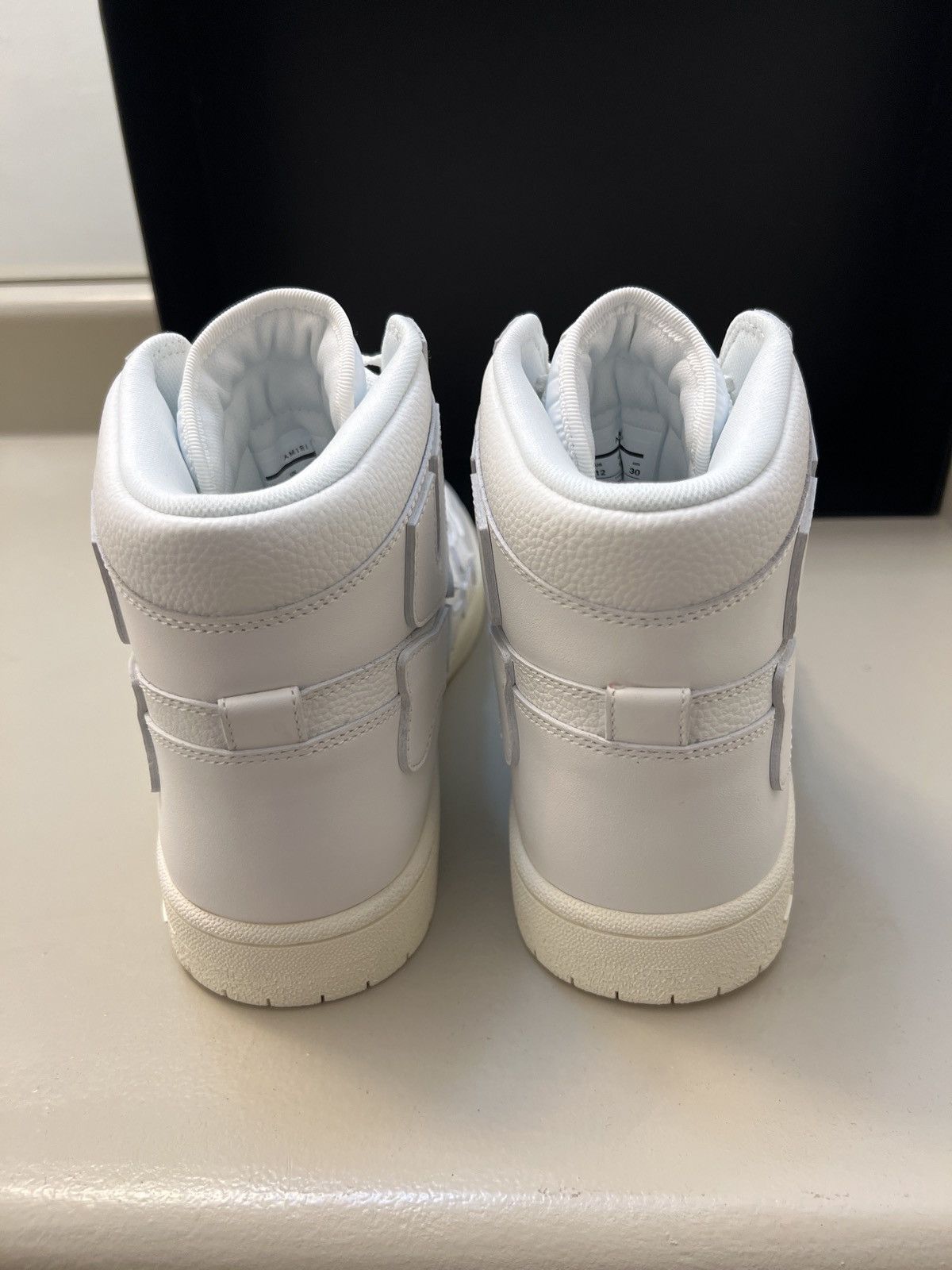 Amiri Amiri Skeleton High Top Sneakers ‘Triple White’ Size US 12 / EU 45 - 4 Thumbnail