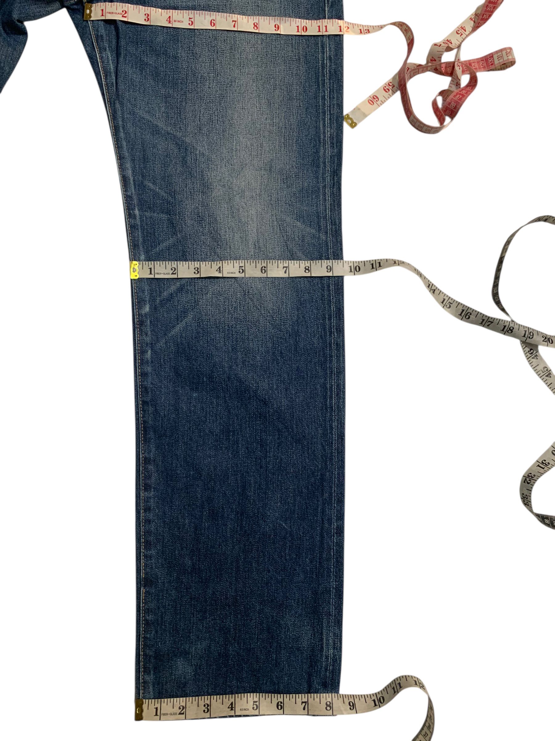 Kapital UNKNOWN BRAND JAPANESE SELVEDGE BUTTON FLY DISTRESSED DENIM Size US 32 / EU 48 - 17 Thumbnail