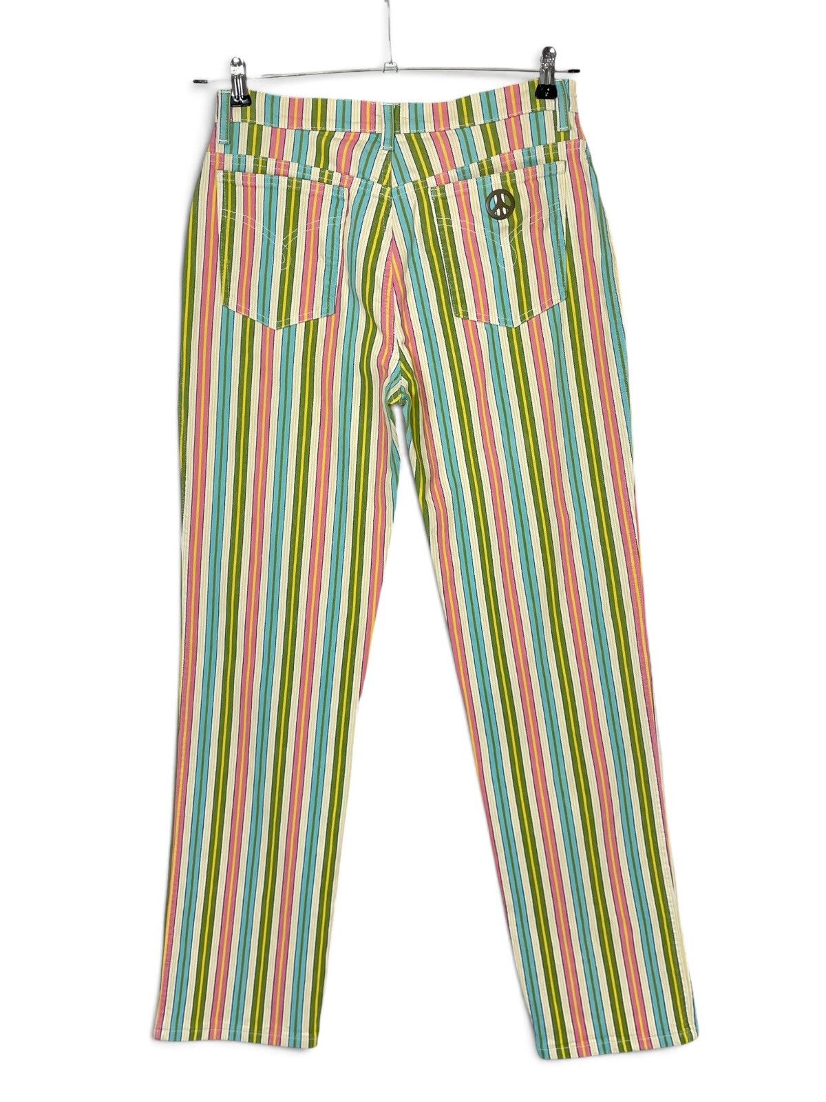 Moschino Moschino Jeans Vintage Striped Carnival Pants Size 31" - 6 Thumbnail