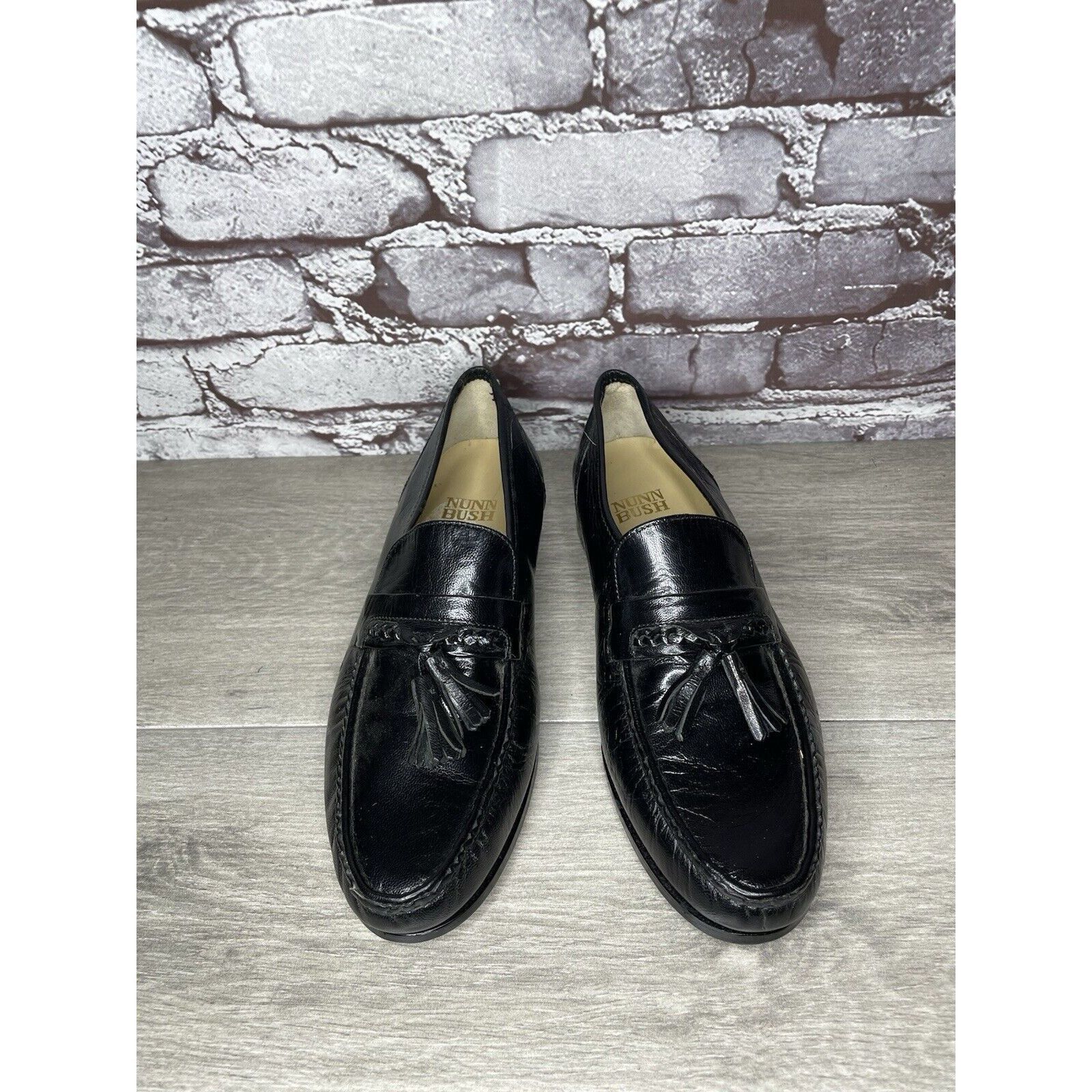 Nunn Bush Nunn Bush Black Leather Slip On Tassel Loafers Dress Shoes M Size US 7.5 / EU 40-41 - 5 Thumbnail