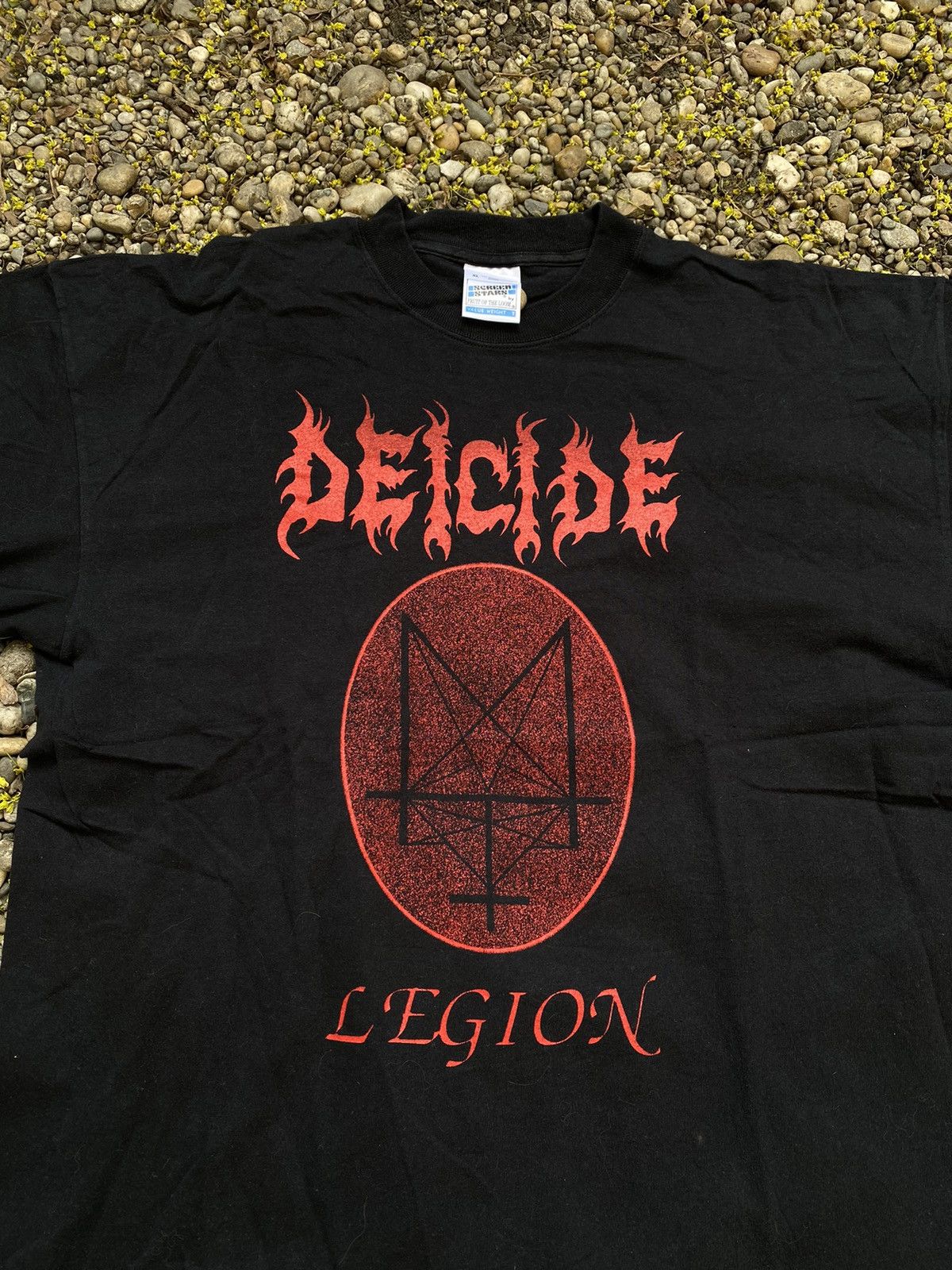 Band Tees × Vintage Vintage Deicide Dark Metal Death Rock Tee Size US XL / EU 56 / 4 - 3 Thumbnail