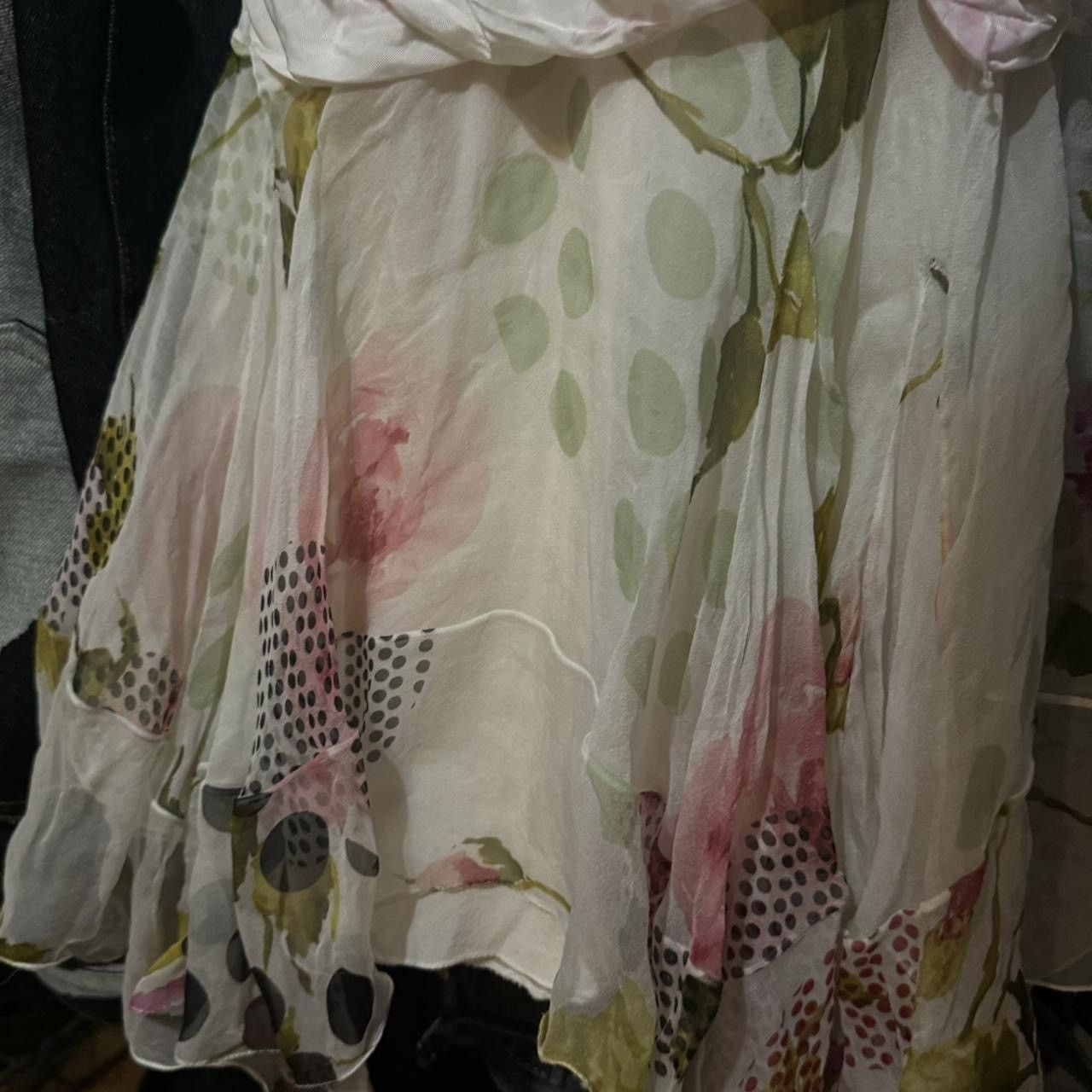 Dior Christian Dior John Galliano Floral Silk Dress Size M / US 6-8 / IT 42-44 - 5 Thumbnail