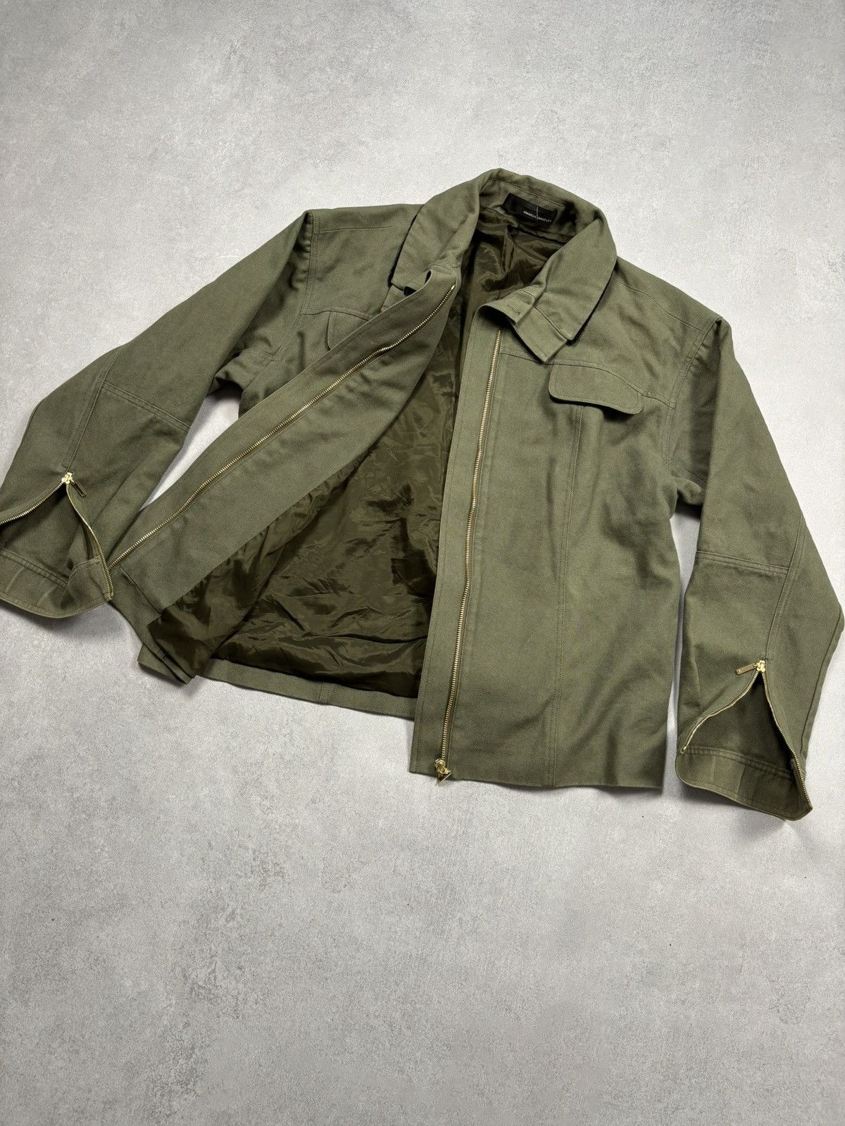 Other Amanda Wakeley Olive Green Belted Utility Jacket Luxury Rare Size M / US 6-8 / IT 42-44 - 13 Thumbnail