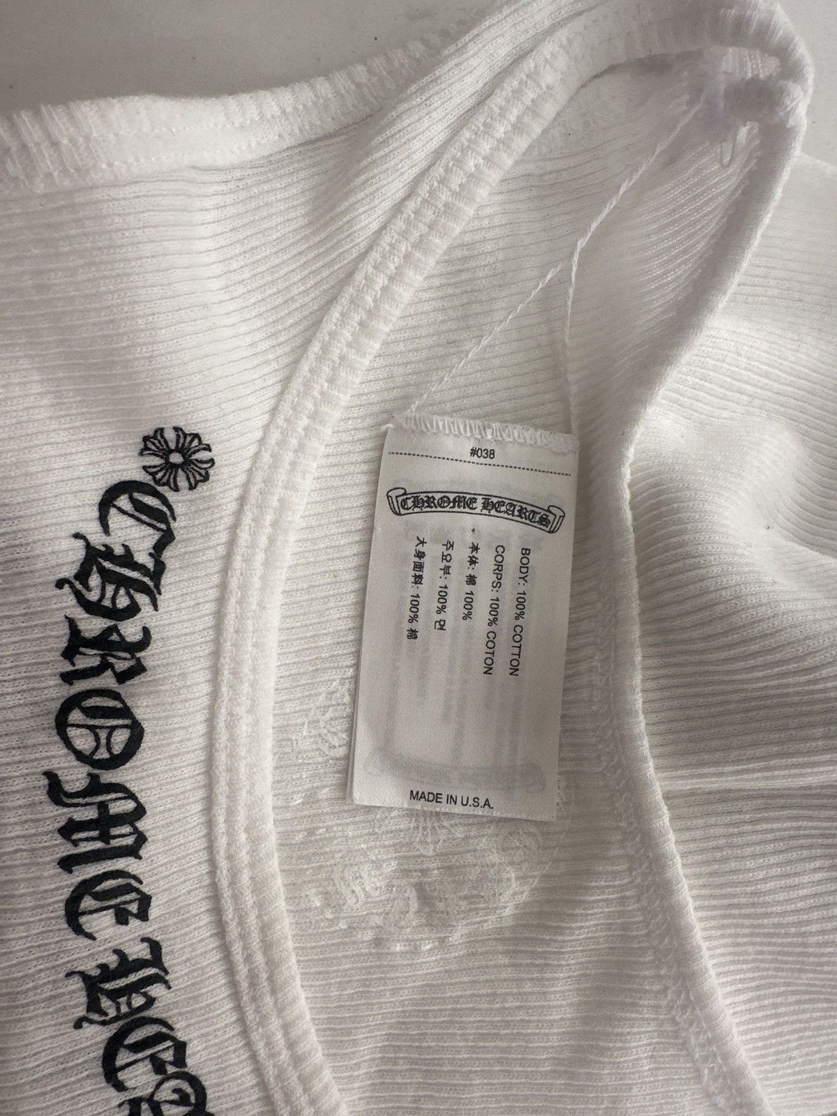 Chrome Hearts *RARE* Chrome Hearts ‘I Love You’ Tank Size US M / EU 48-50 / 2 - 5 Thumbnail