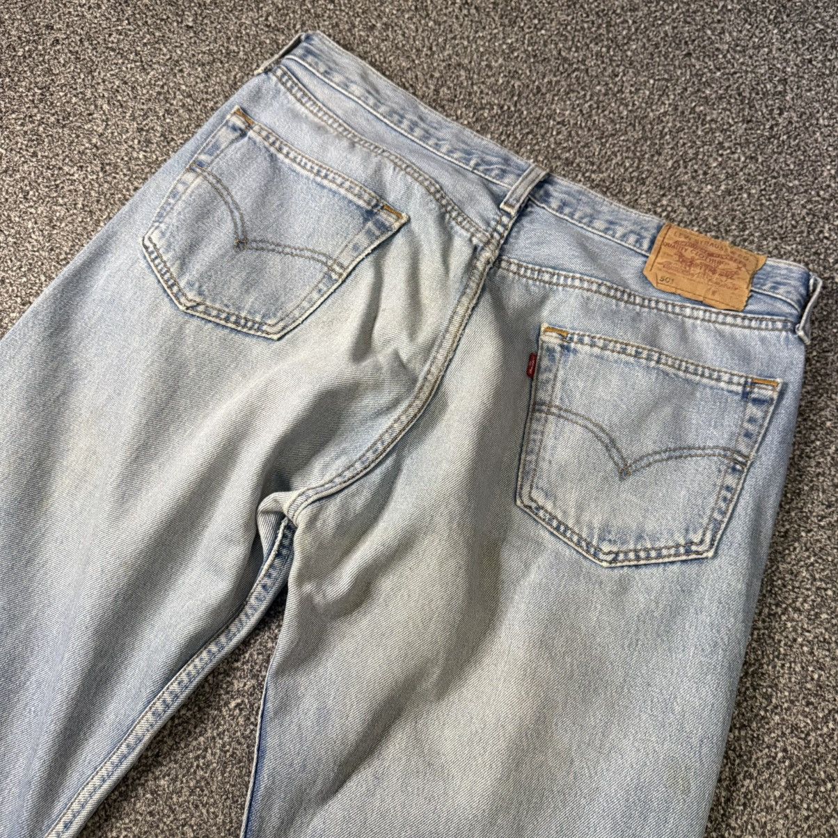 Vintage 90s Levis 501 Aging Faded Denim W36