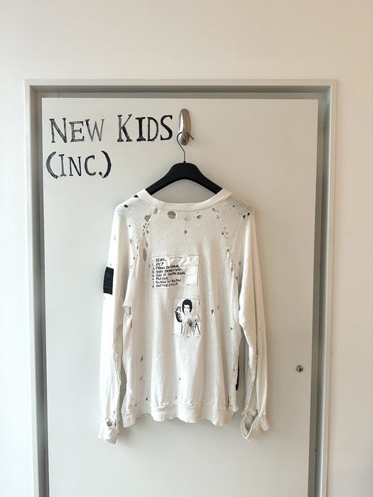 Raf Simons Raf simons Aw 2001 “Riot Riot Riot” patches crewneck | Grailed