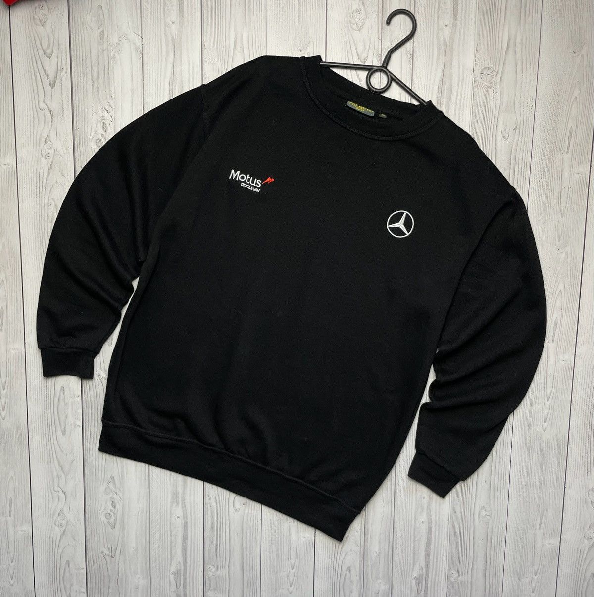 Mercedes-Benz × Vintage Vintage Mercedes Benz x Motus Truck sweatshirt racing XL Size US XL / EU 56 / 4 - 1 Thumbnail