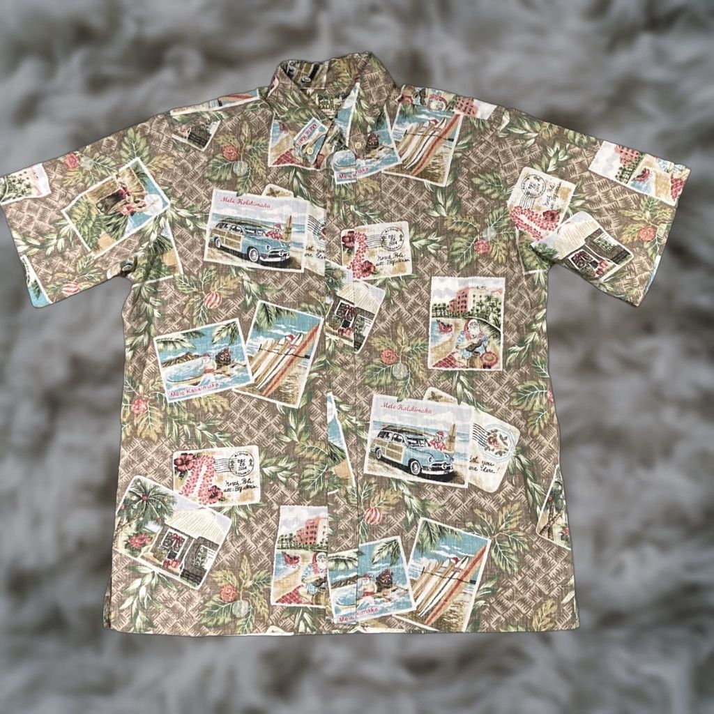 Reyn Spooner Reyn Spooner Mele Kalikimaka Limited Issue Christmas Button-Up Shirt Mens Med Multicolor Short Sleeve Shirt Size US M / EU 48-50 / 2 - 1 Thumbnail