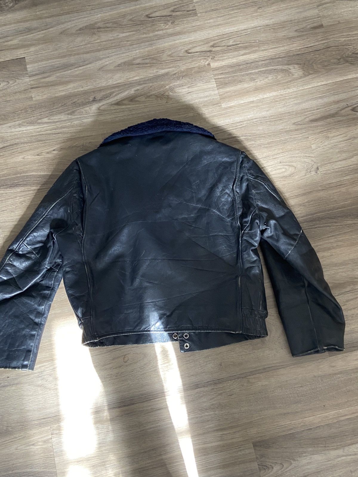 Vintage Vintage Chicago Police Leather Jacket Size US XS / EU 42 / 0 - 9 Thumbnail